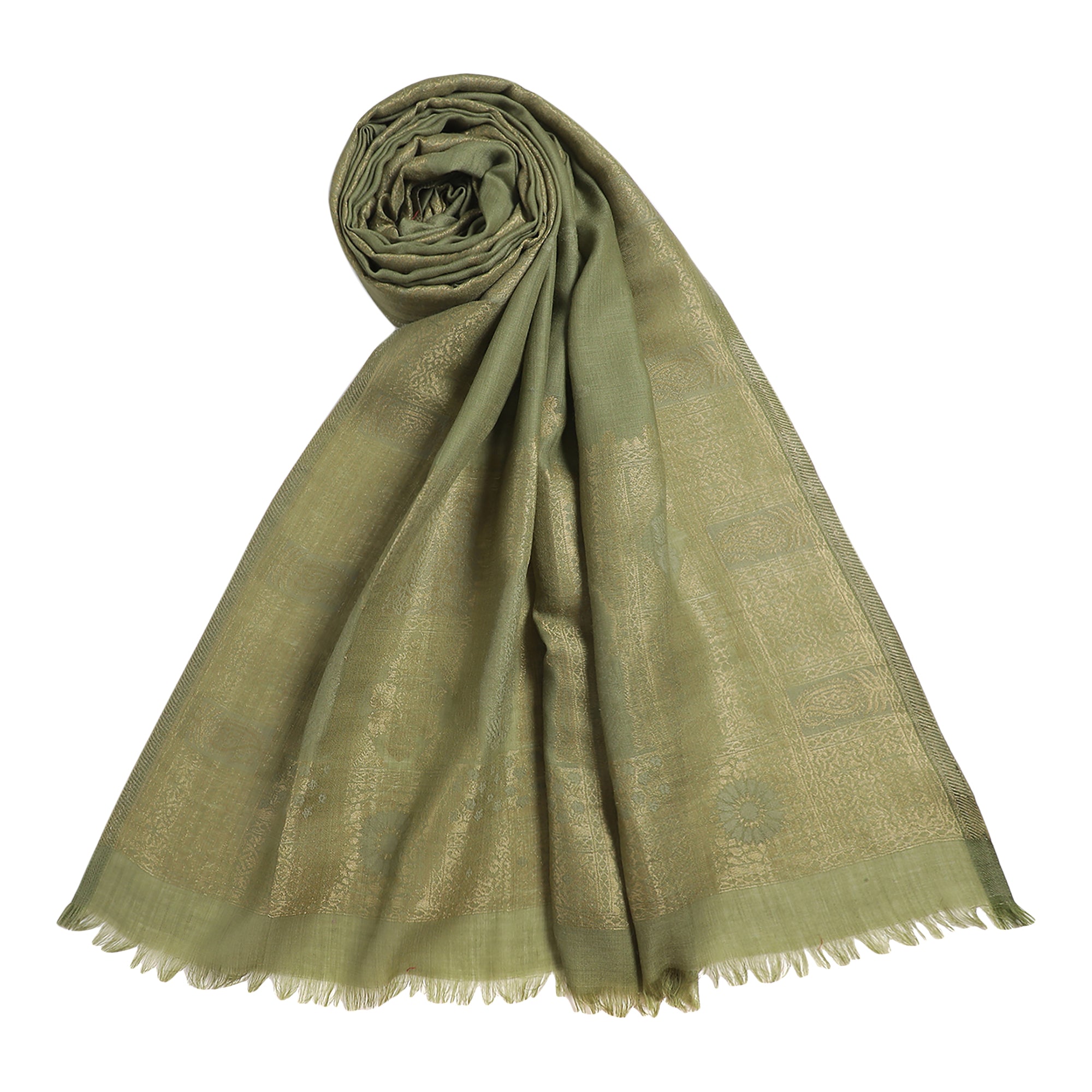 Abiya Splendid Woolen Sheen Woven Design Shawl