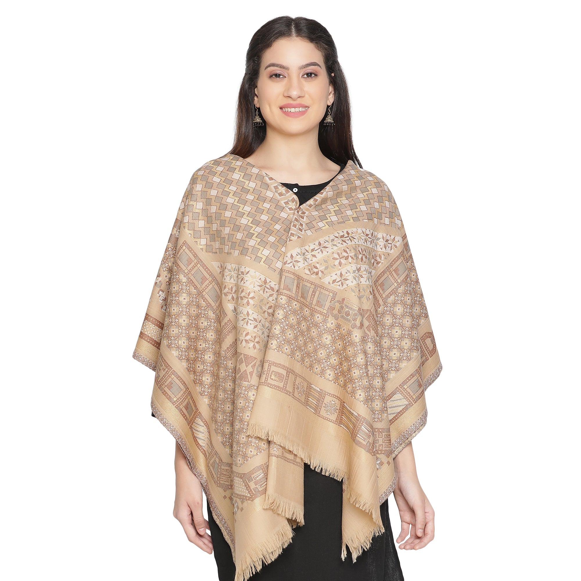 Mirza Woven Design Woolen Shawl