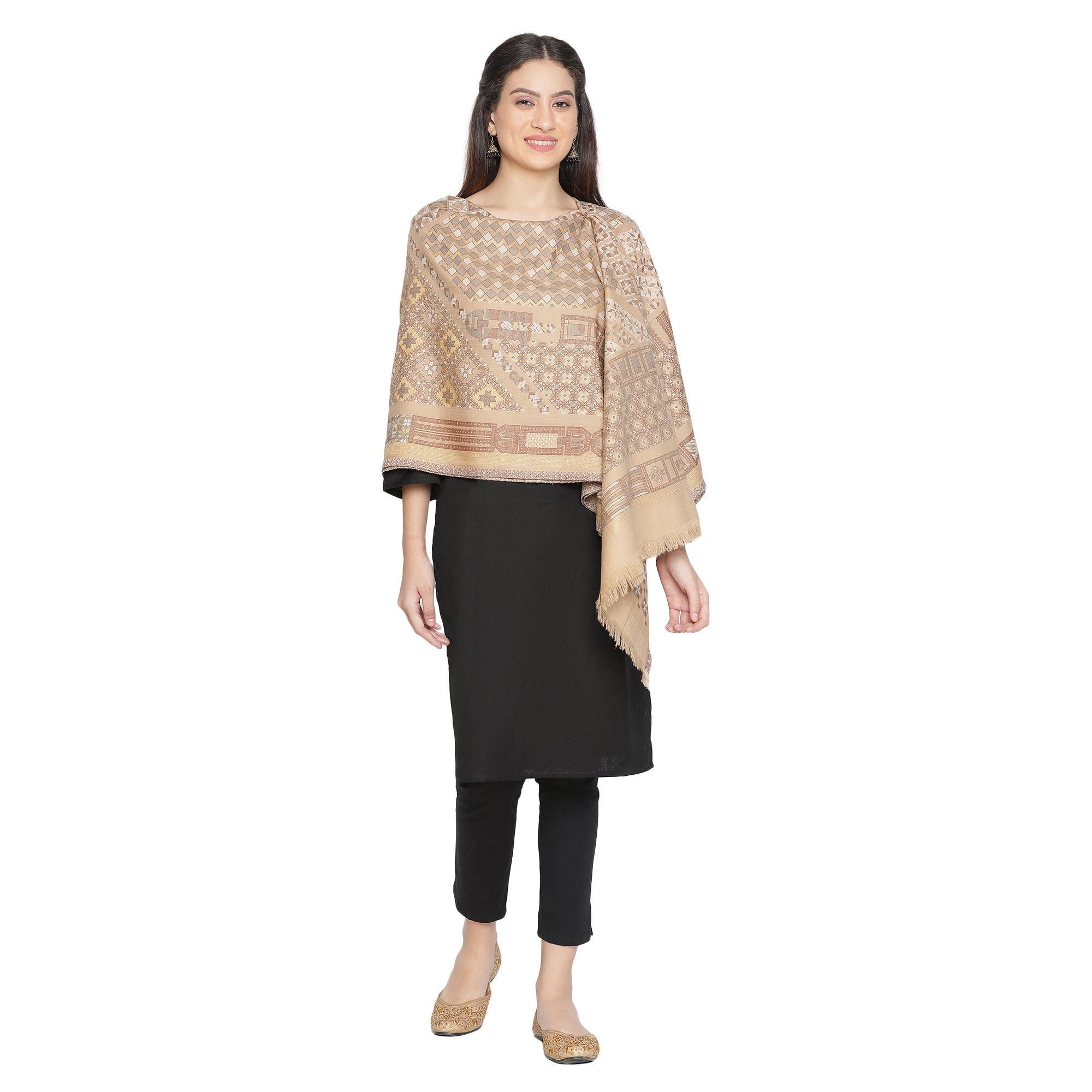 Mirza Woven Design Woolen Shawl