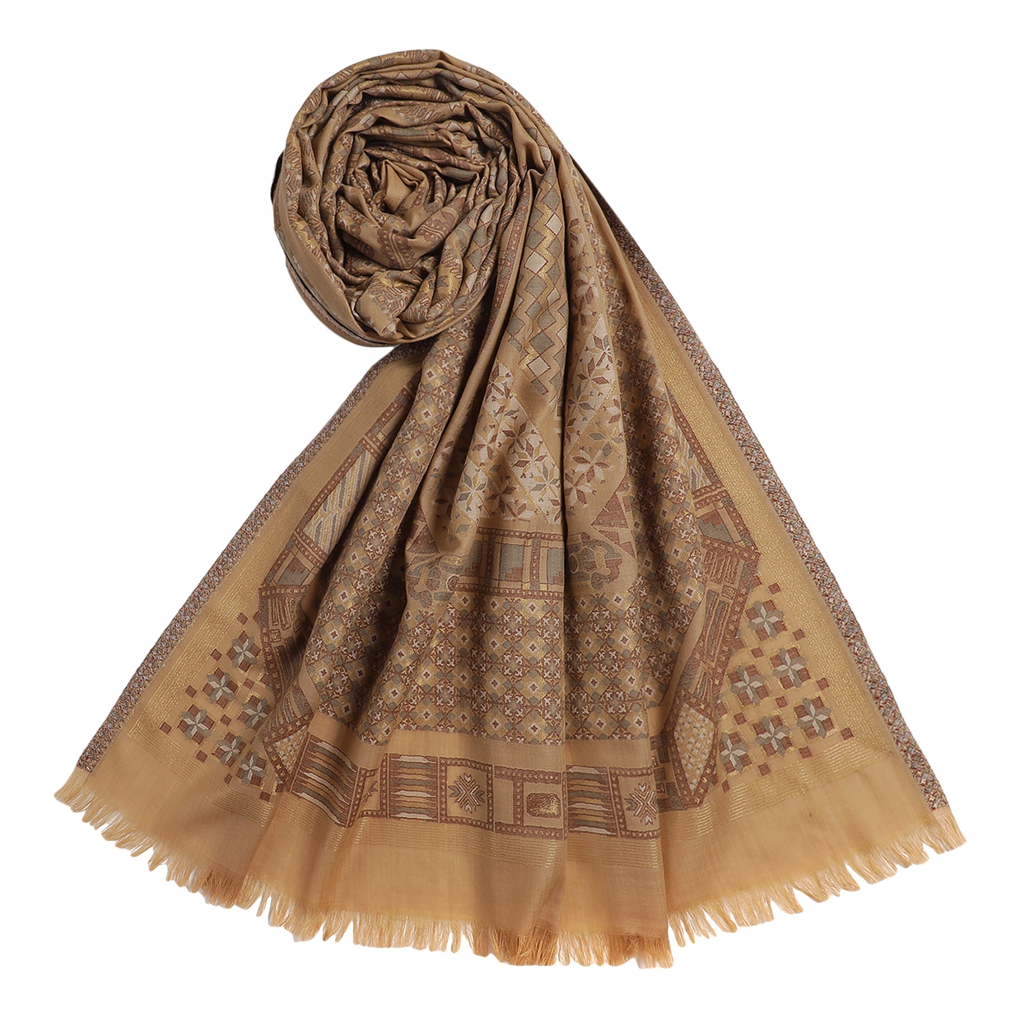 Mirza Woven Design Woolen Shawl