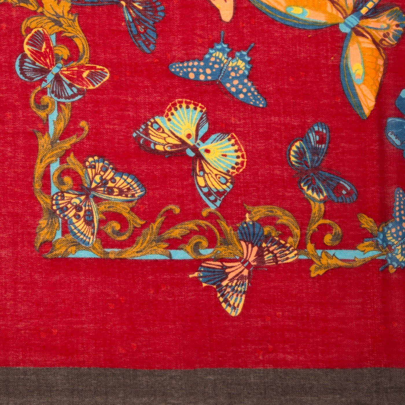 Vintage Butterfly Woolen Shawl