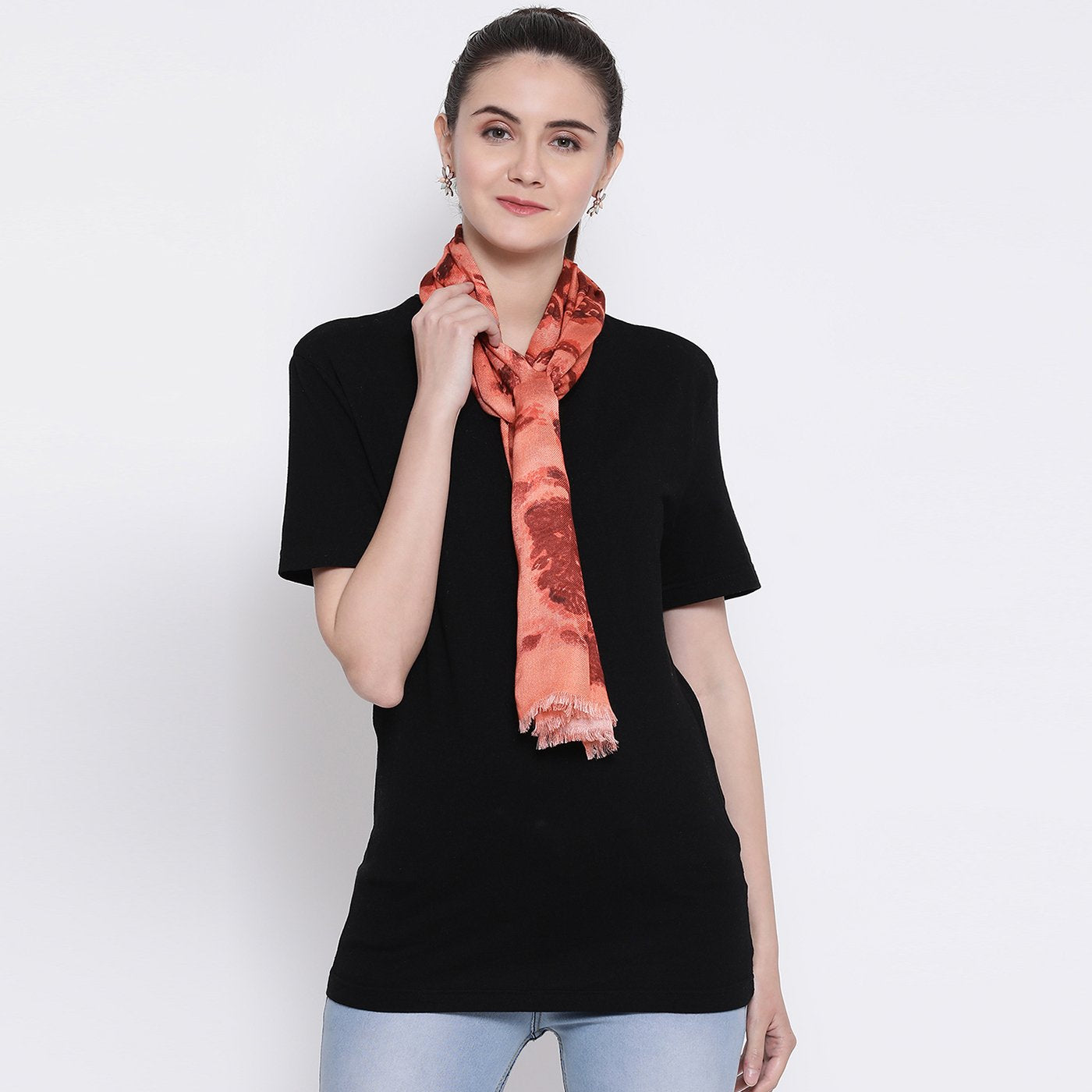 printed summer cotton stoles for ladies - Shingora