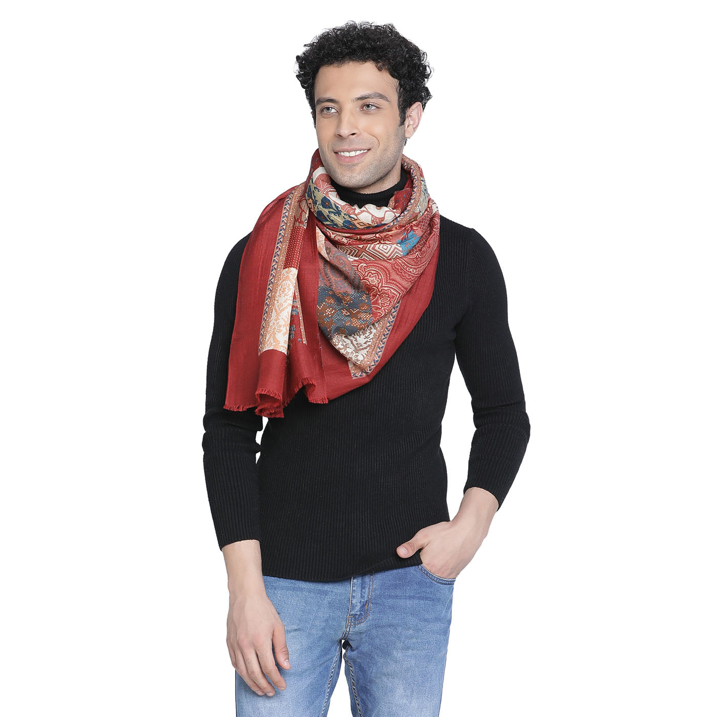 Max Wool Silk Muffler