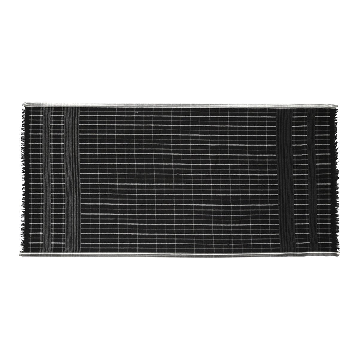 Candid Checks Black   Lohi Shawl