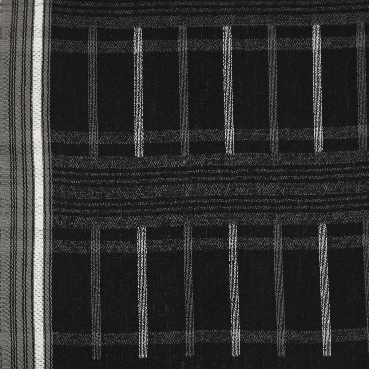 Candid Checks Black   Lohi Shawl