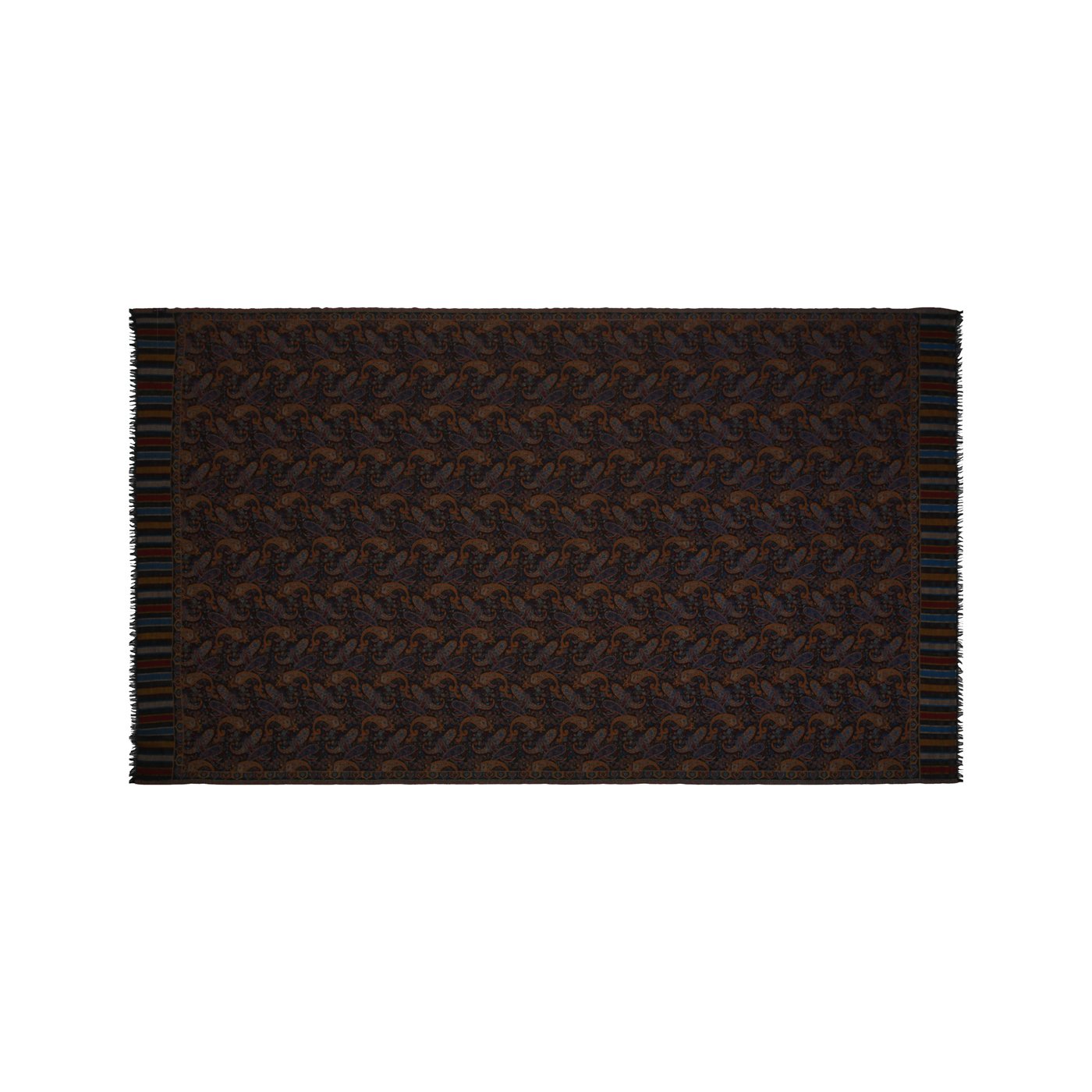 Navodari Paisley Black Woolen Lohi Shawl