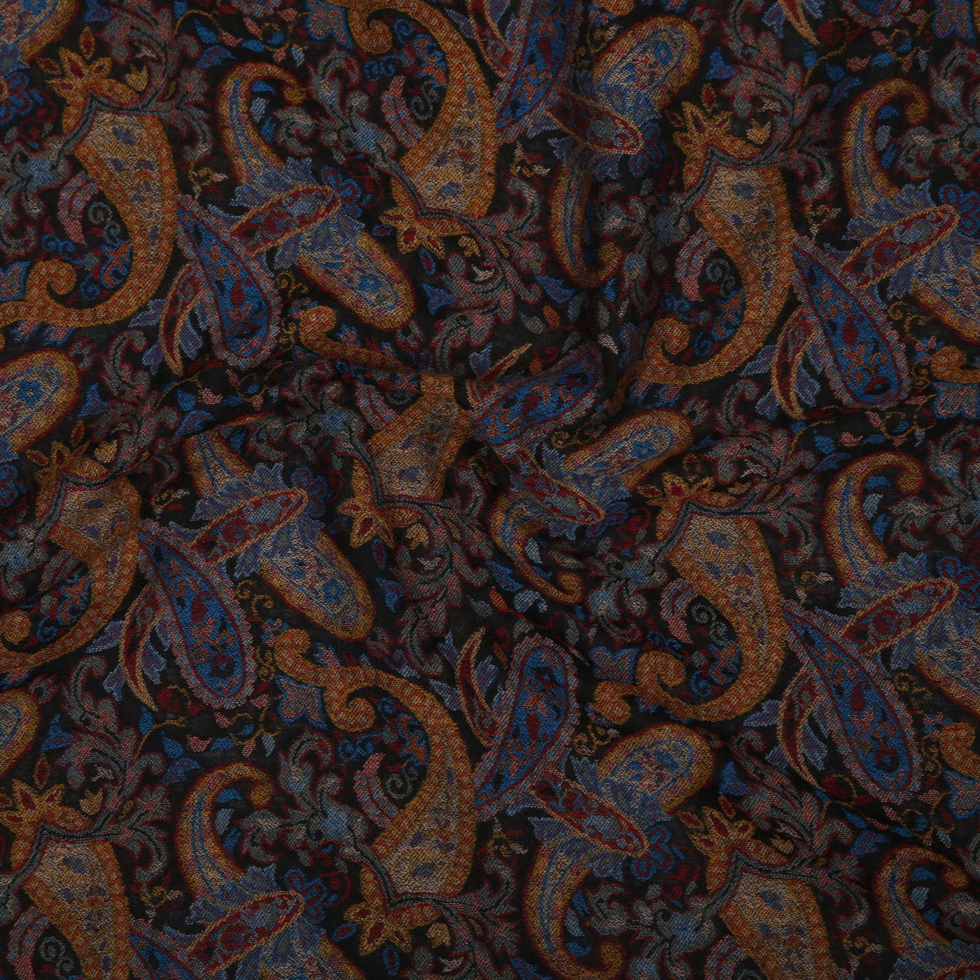 Navodari Paisley Black Woolen Lohi Shawl