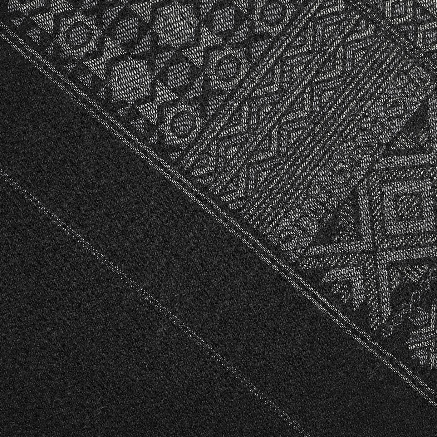 Veer Black Wool Jacquard Lohi