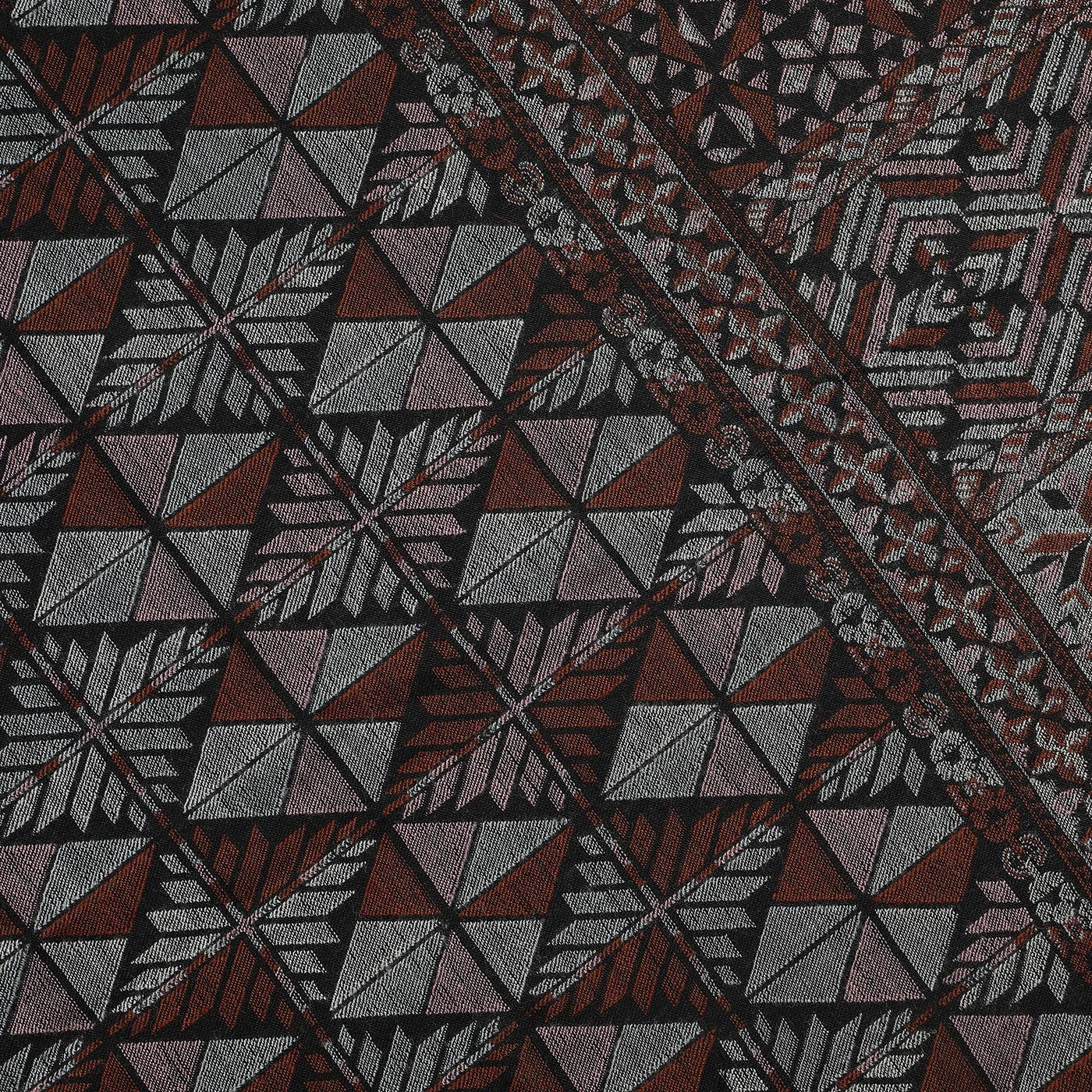Daksh Black Wool Jacquard Lohi