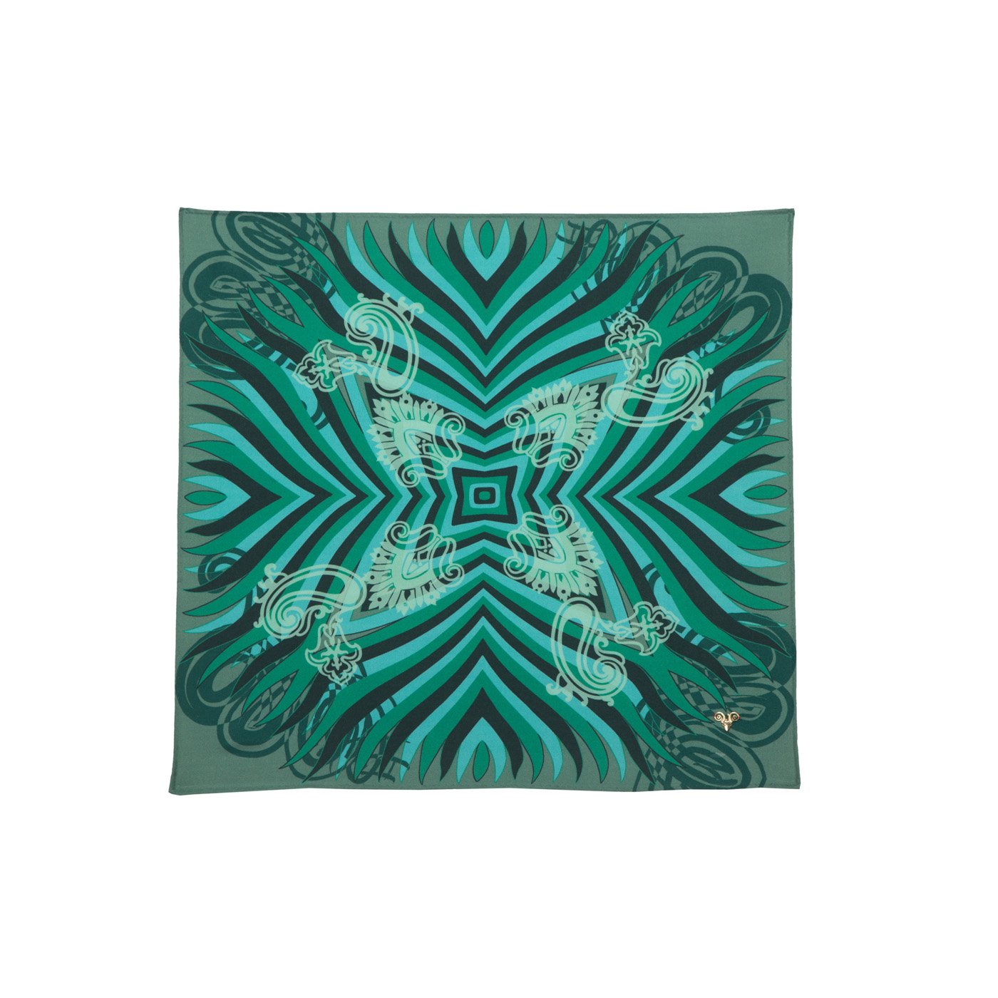 Digital Mirror Printed Silk Pocket Square