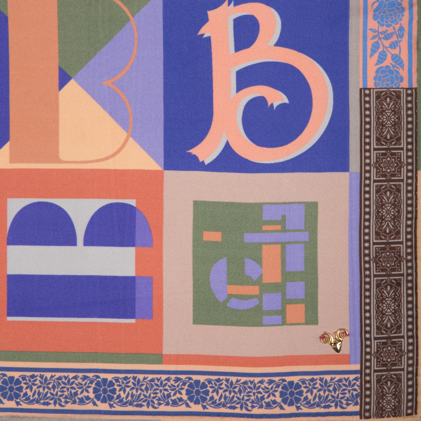 Alphabet Frolic Pocket Square