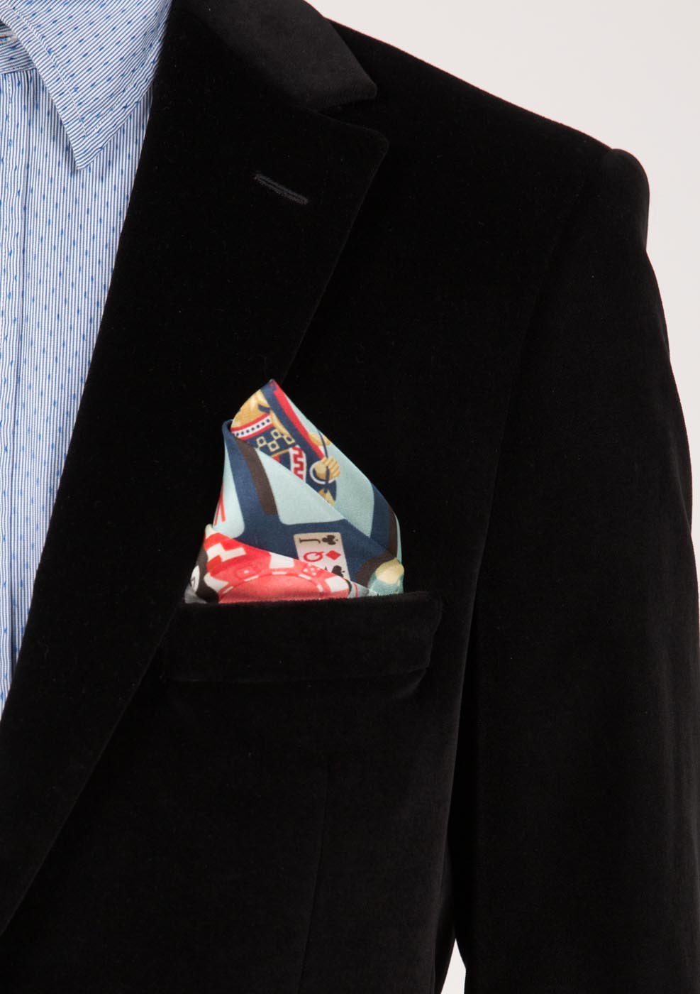 Casino Cosmos Silk Pocket Square