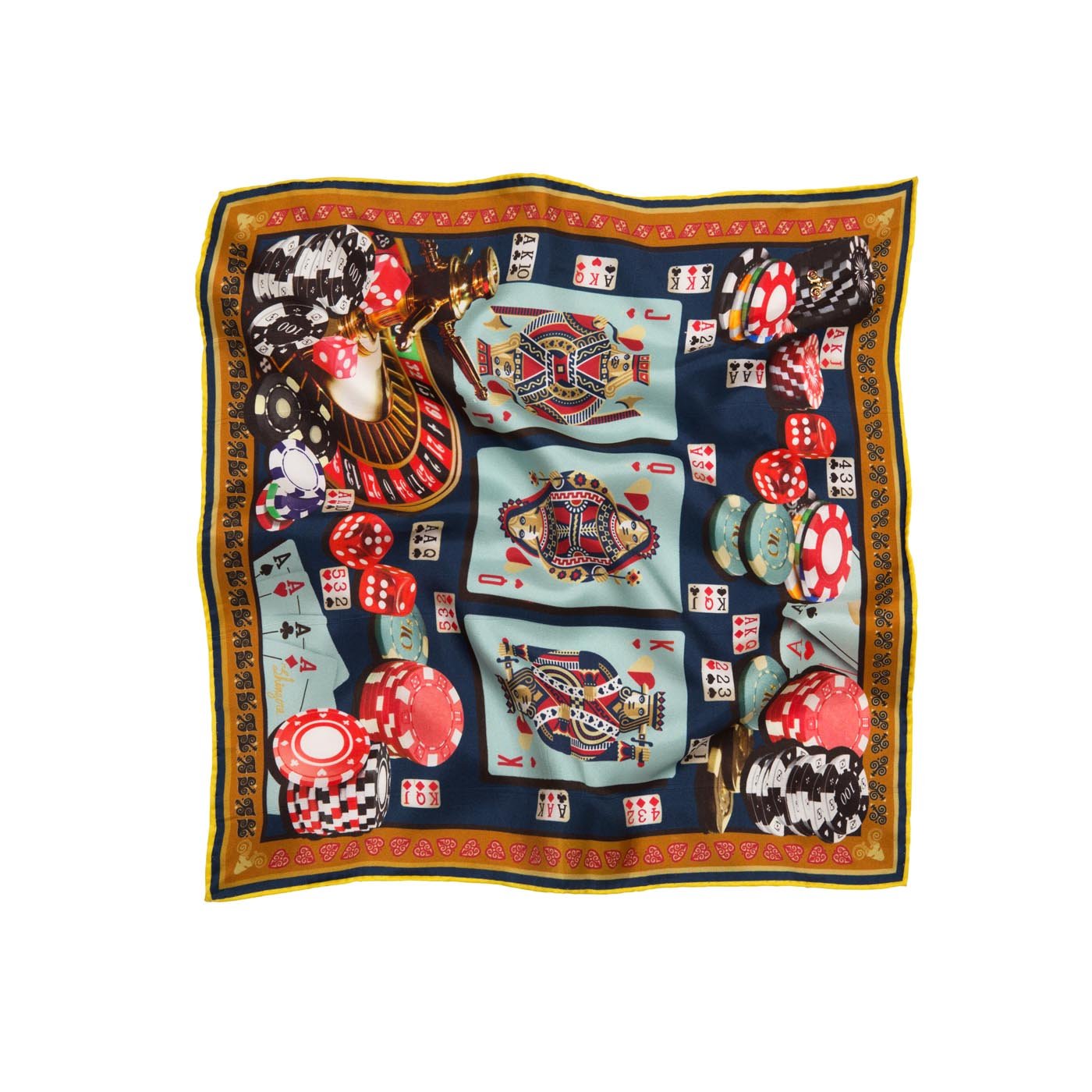 Casino Cosmos Silk Pocket Square