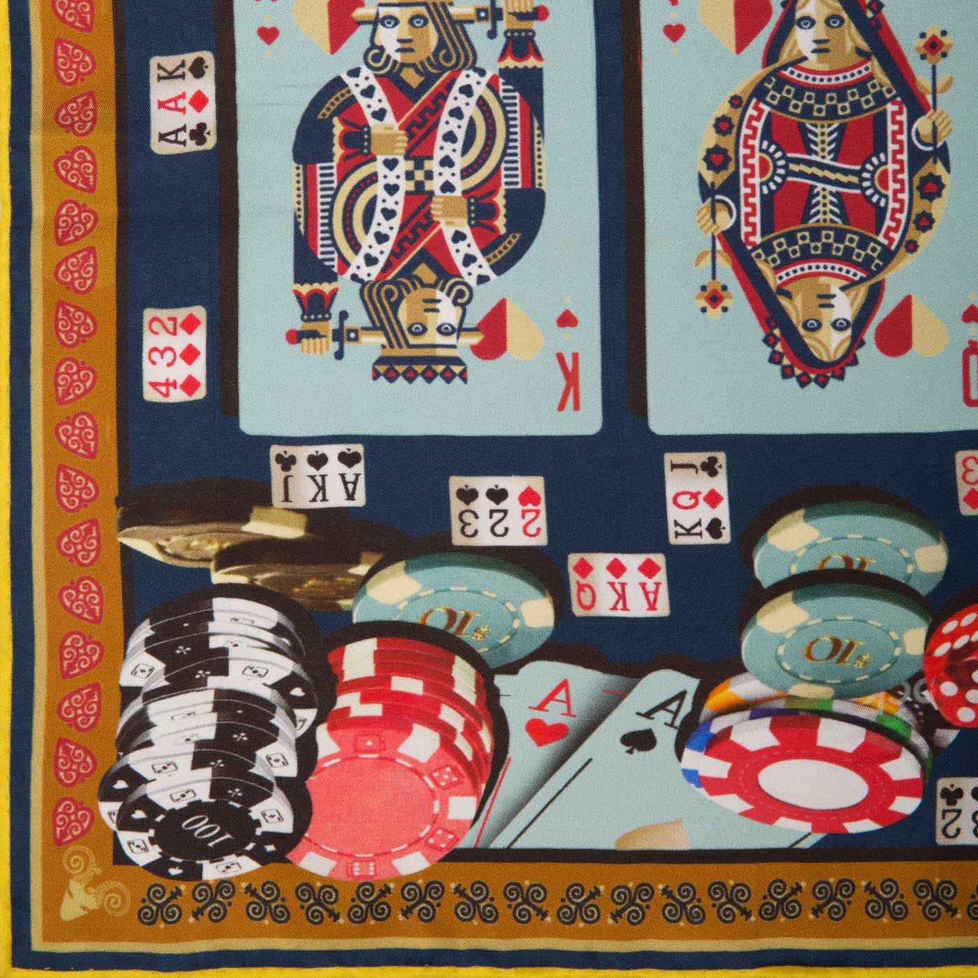Casino Cosmos Silk Pocket Square