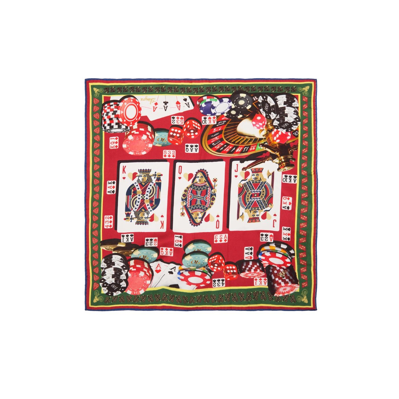 Casino Cosmos Silk Pocket Square