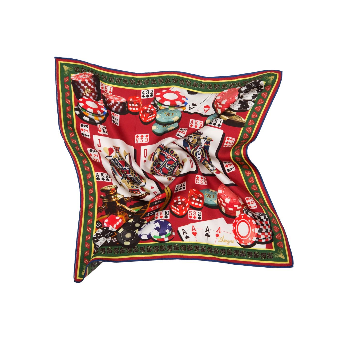 Casino Cosmos Silk Pocket Square