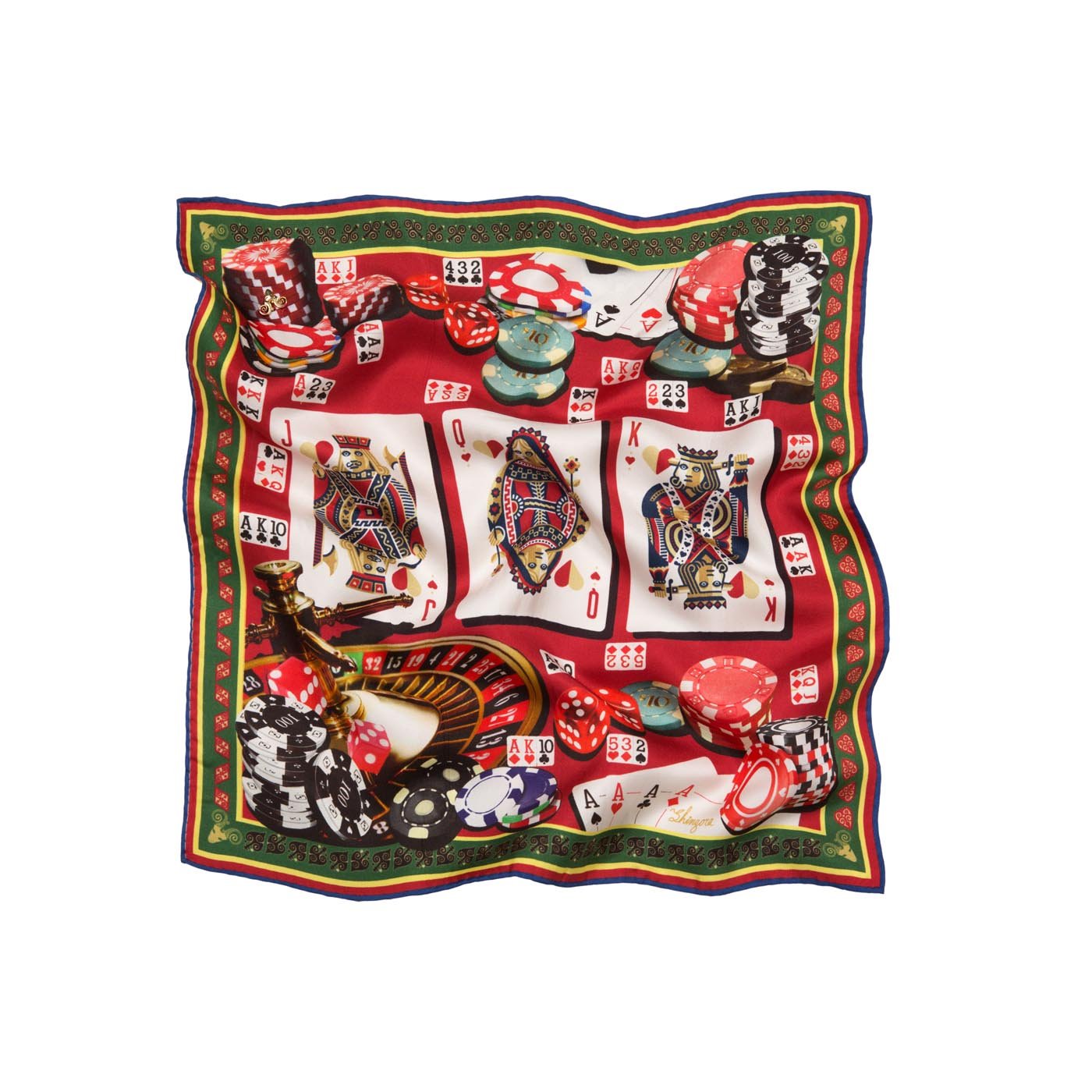 Casino Cosmos Silk Pocket Square