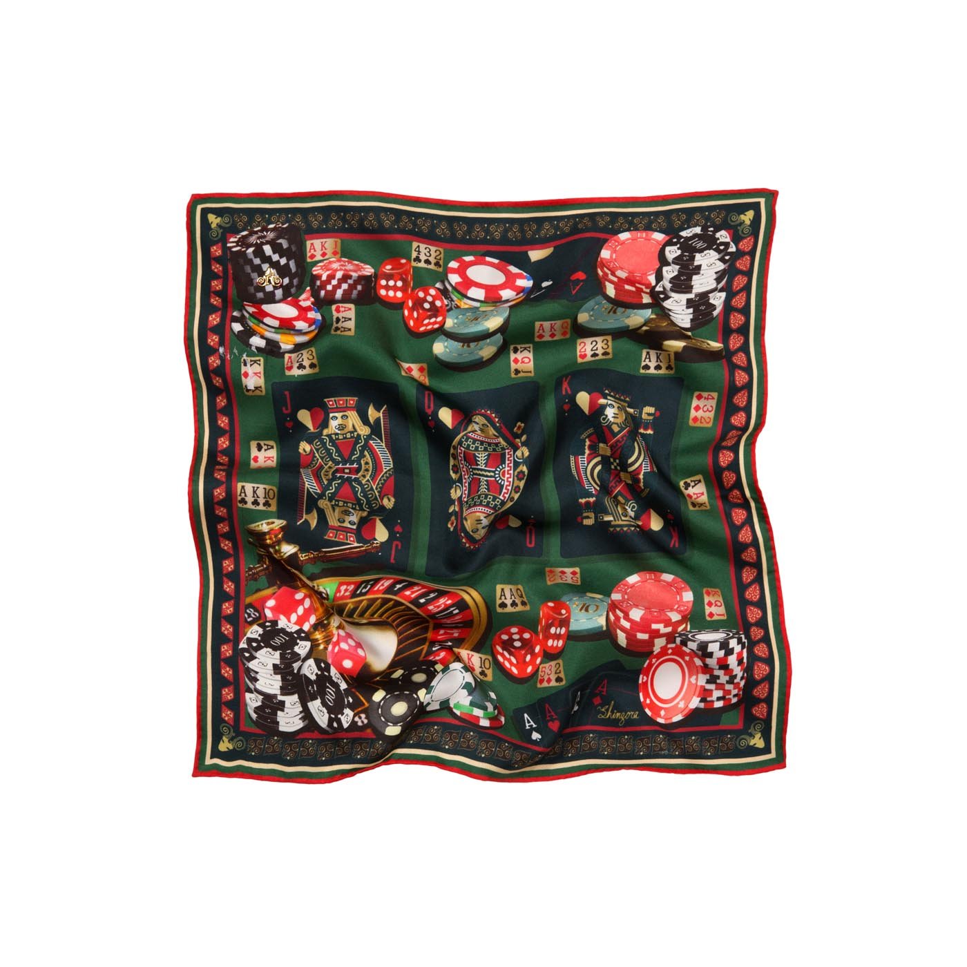 Casino Cosmos Silk Pocket Square