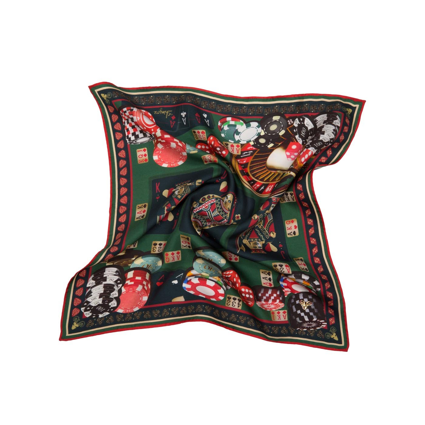 Casino Cosmos Silk Pocket Square