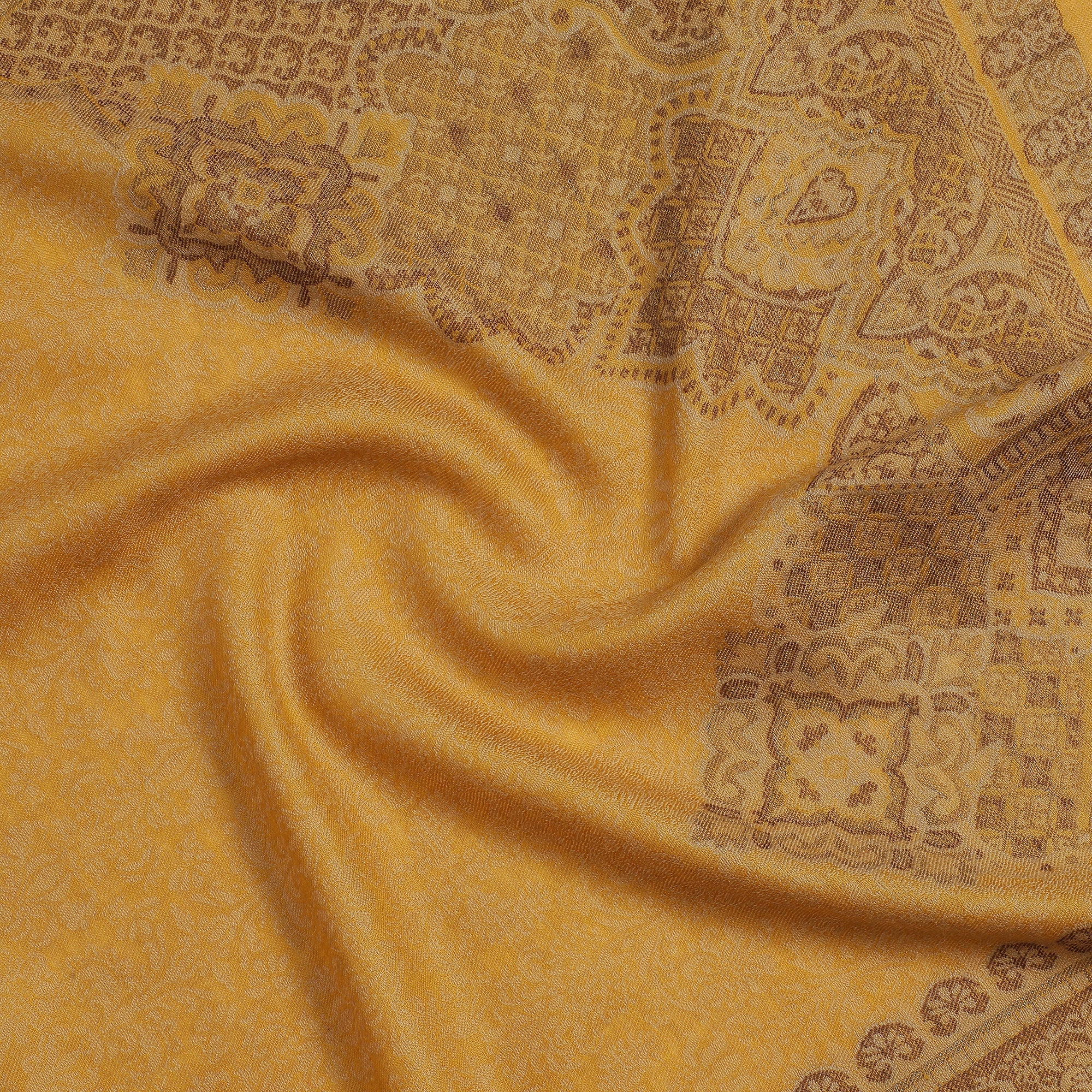 Rafat Gleaming Woven Design Wool Stole