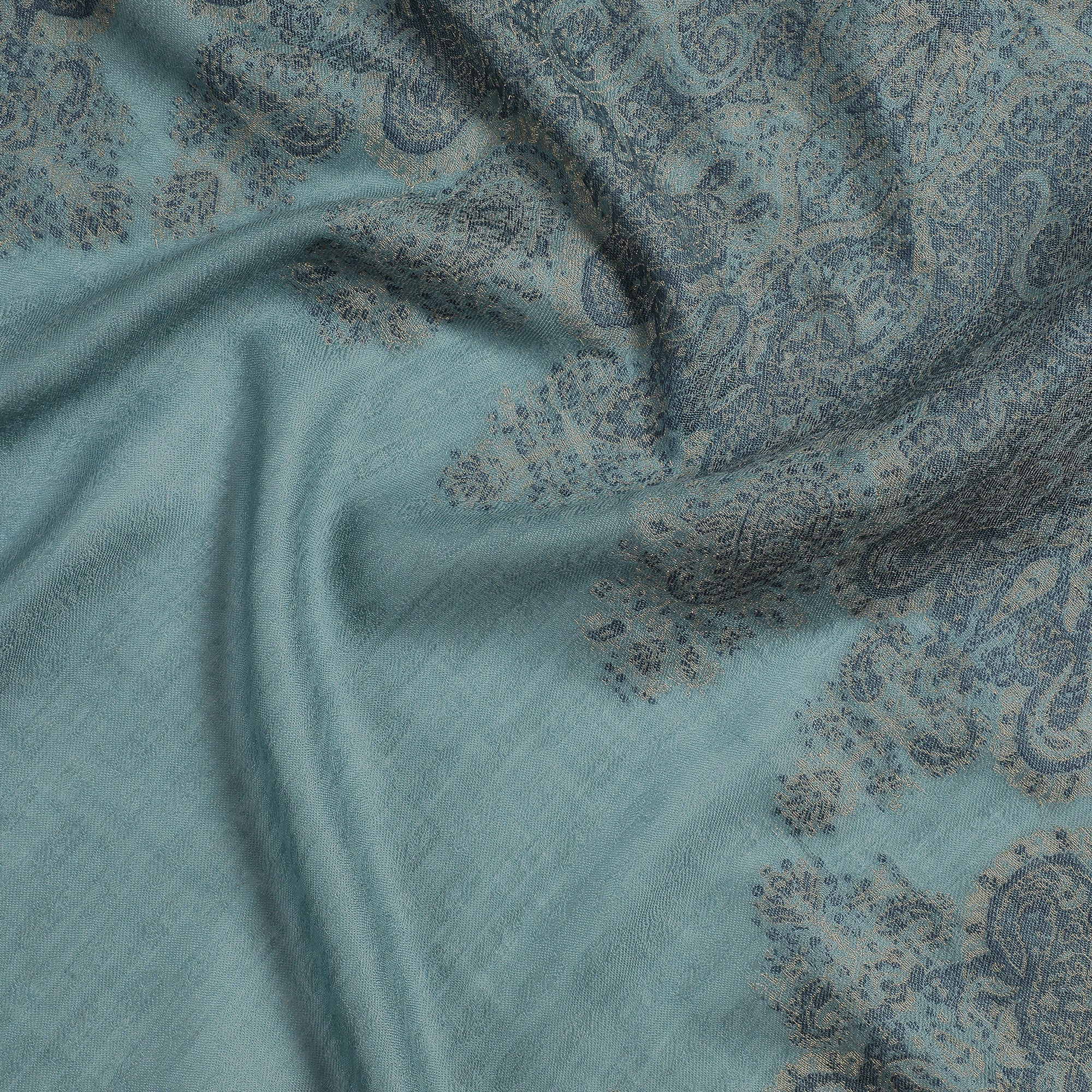 Saafia Warm Woolen Woven Design Stole