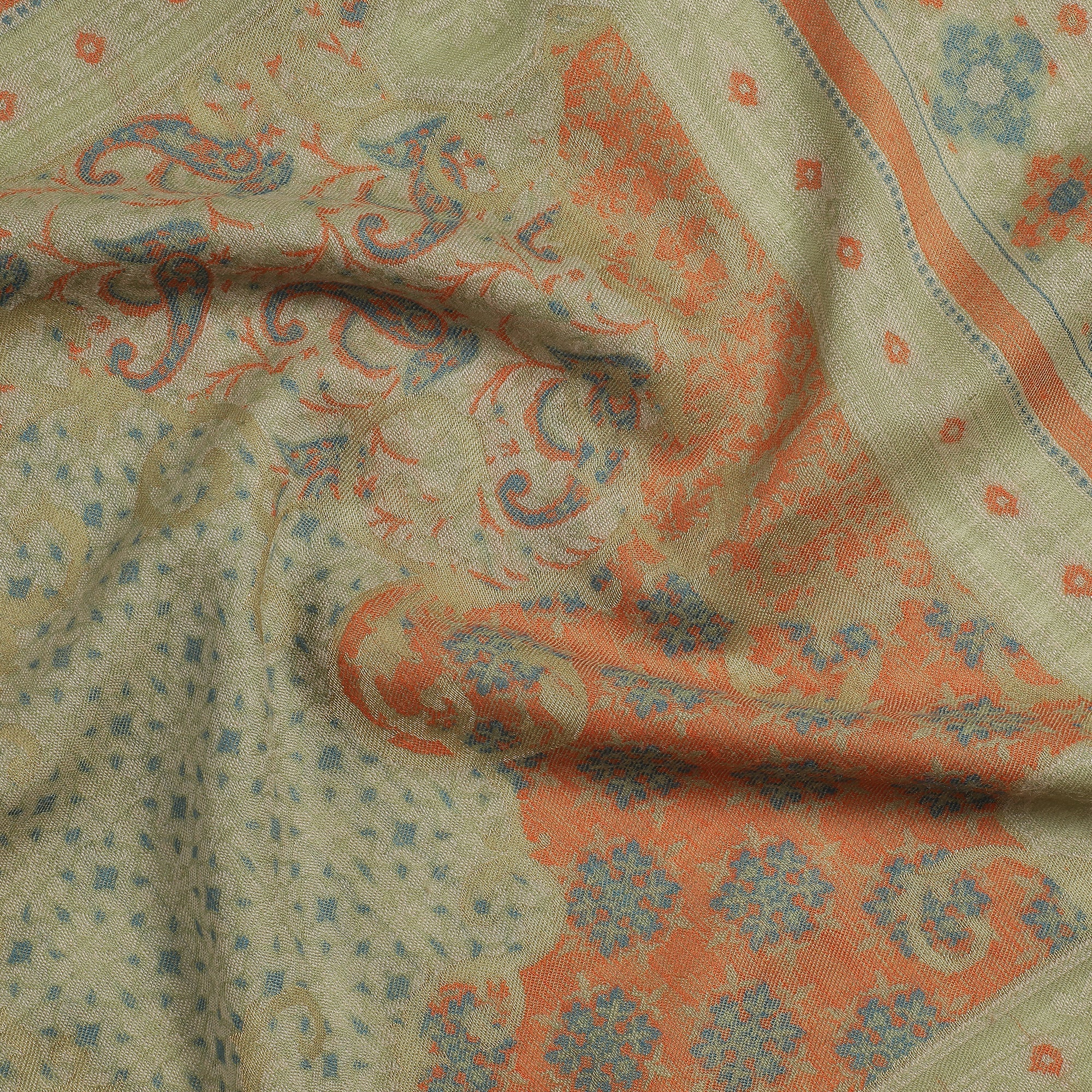 Shifa Sparkling Wool Woven Design Stole