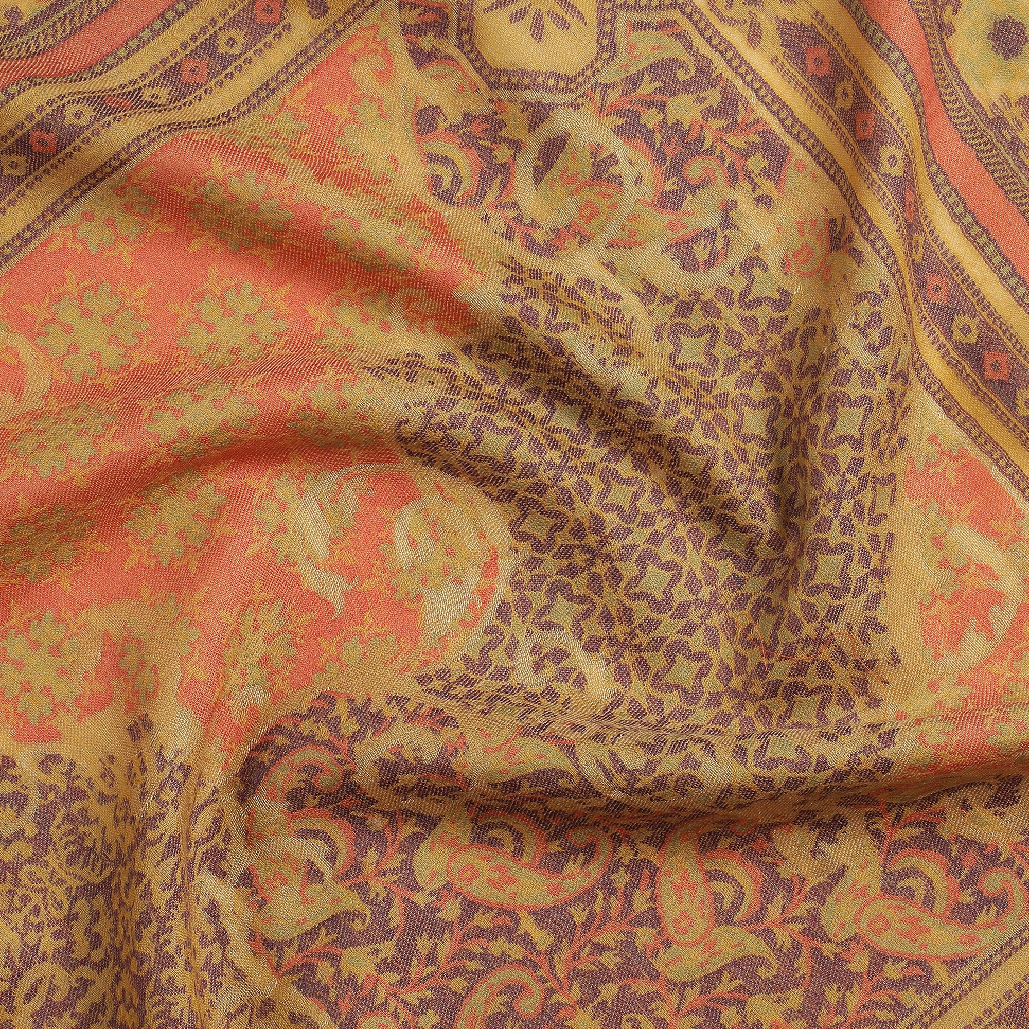 Shifa Sparkling Wool Woven Design Stole