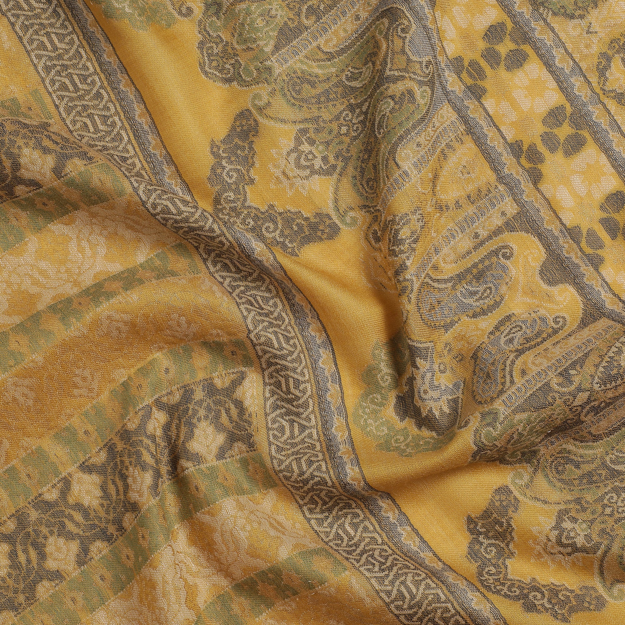 Saida Woven Design Timeless Wool Stole