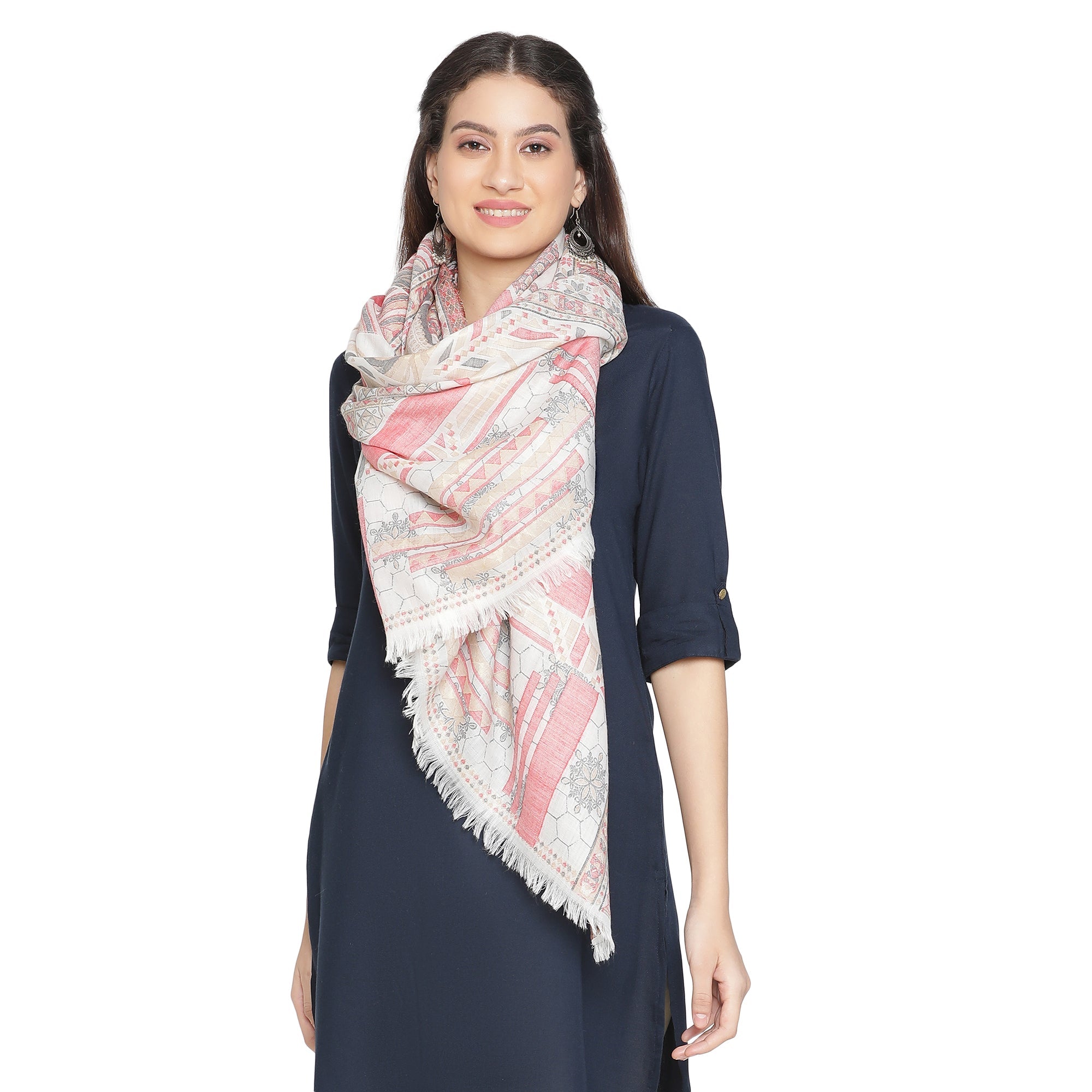 Tashi Woven Design Woolen Stole