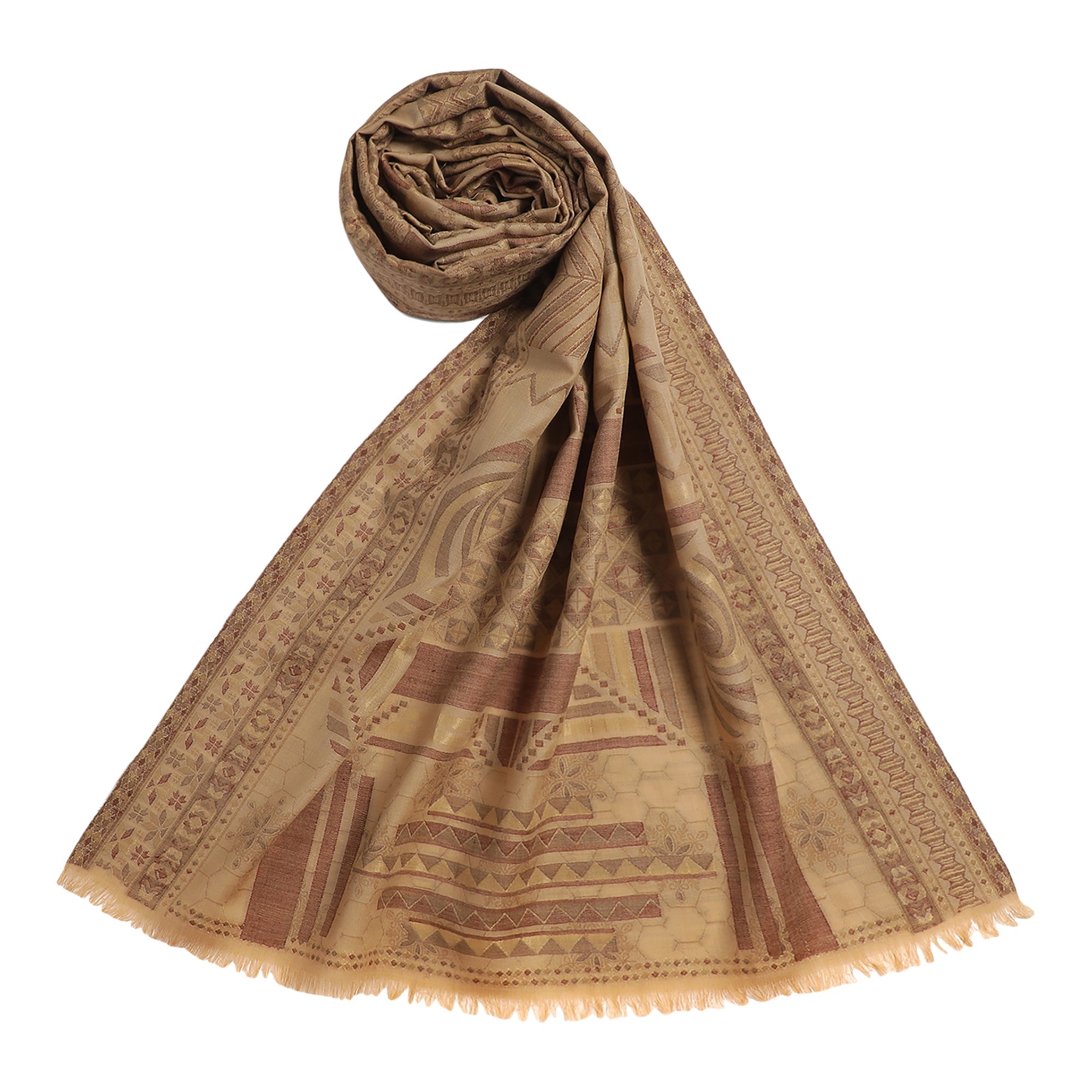 Tashi Woven Design Woolen Stole