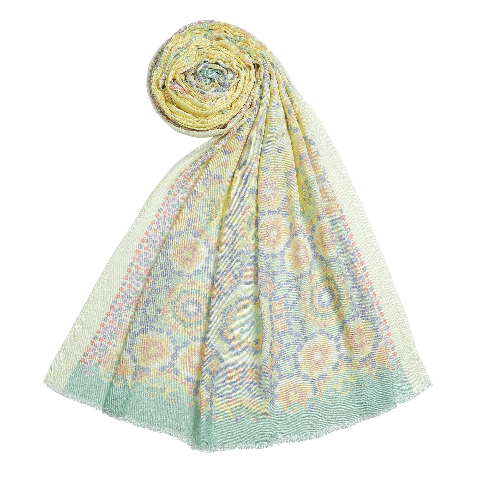 Gulzar: Silk Modal Dahlia Delight Printed Stole