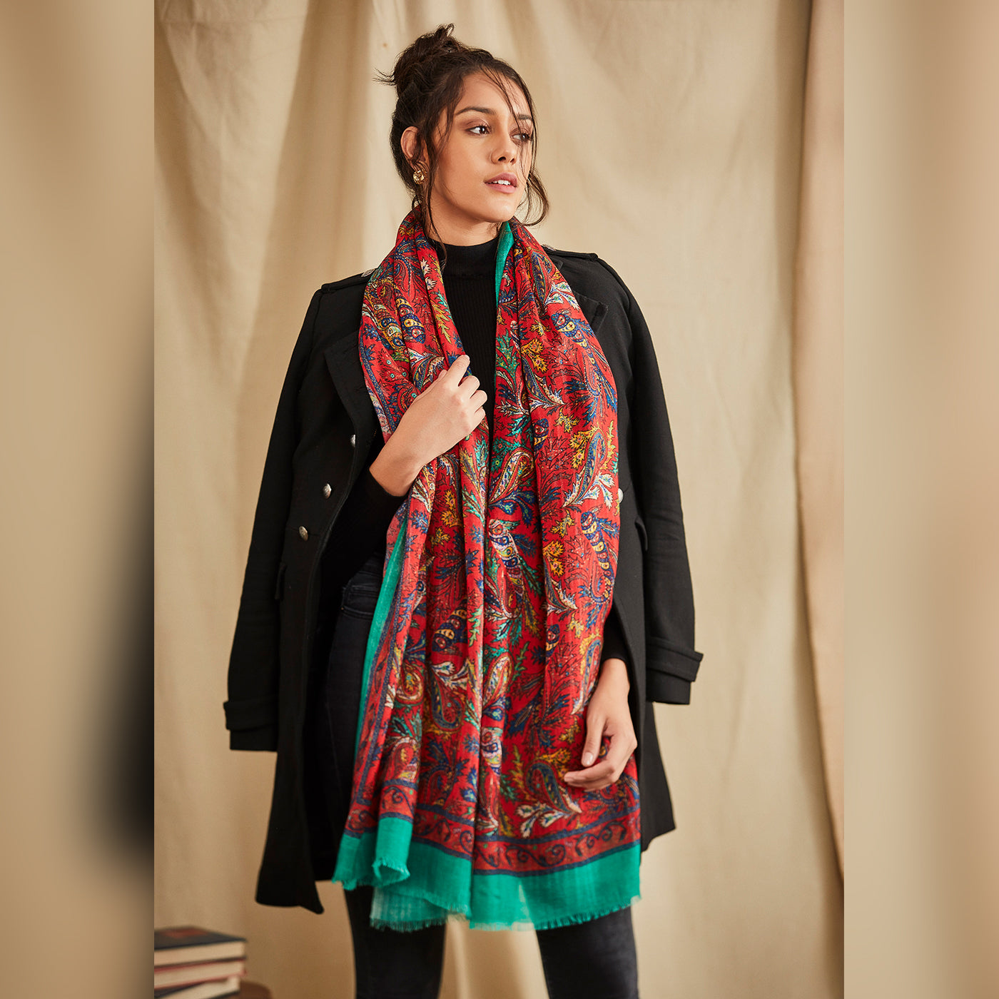 woolen stole for ladies - Shingora