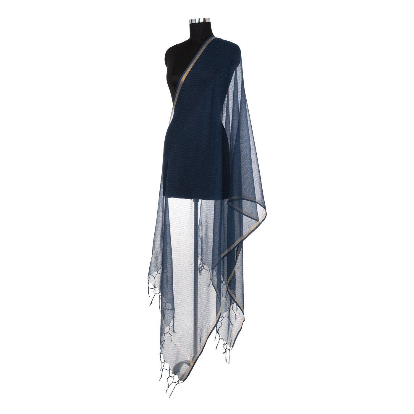 Kota Doria Cotton Zari Dupatta