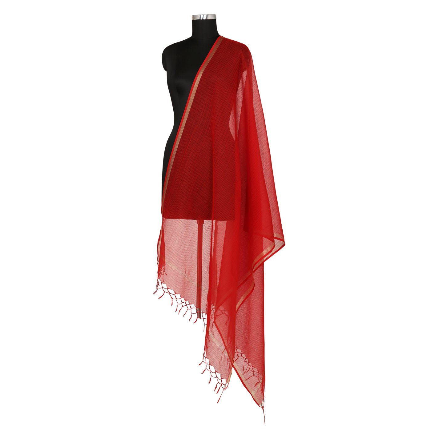 Kota Doria Cotton Zari Dupatta