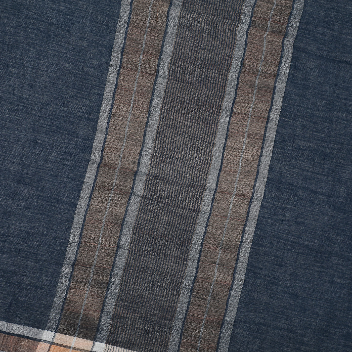 Blue Cotton Tencel Woven Dupatta