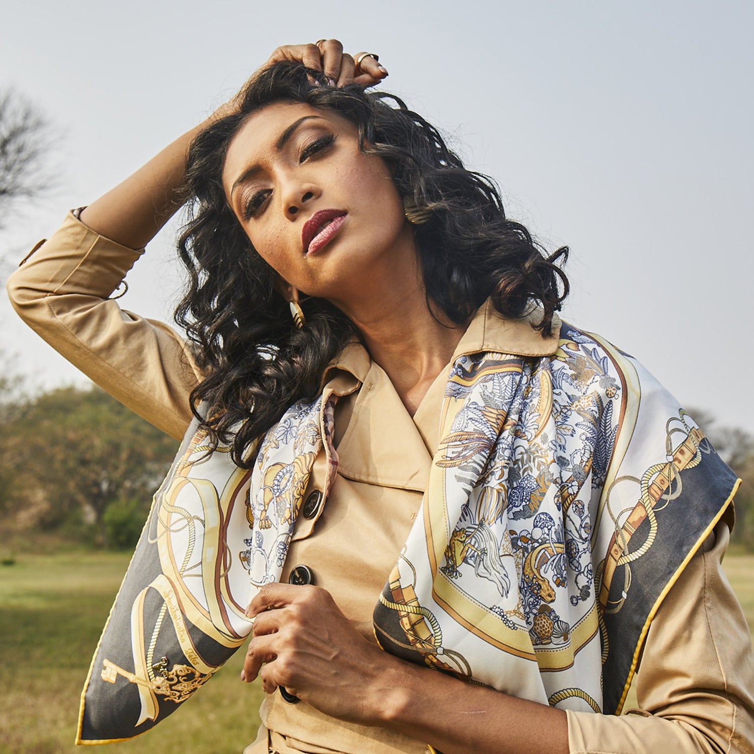 Panchtantra Tales Square Scarf