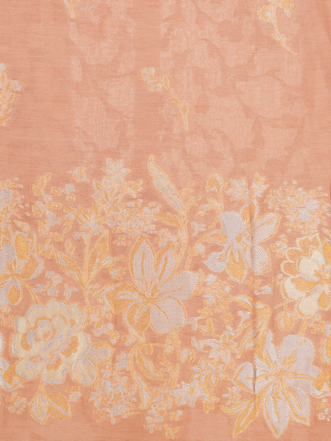 Vani:Zari Magic Floral Woven Design Unstitched Suit Set