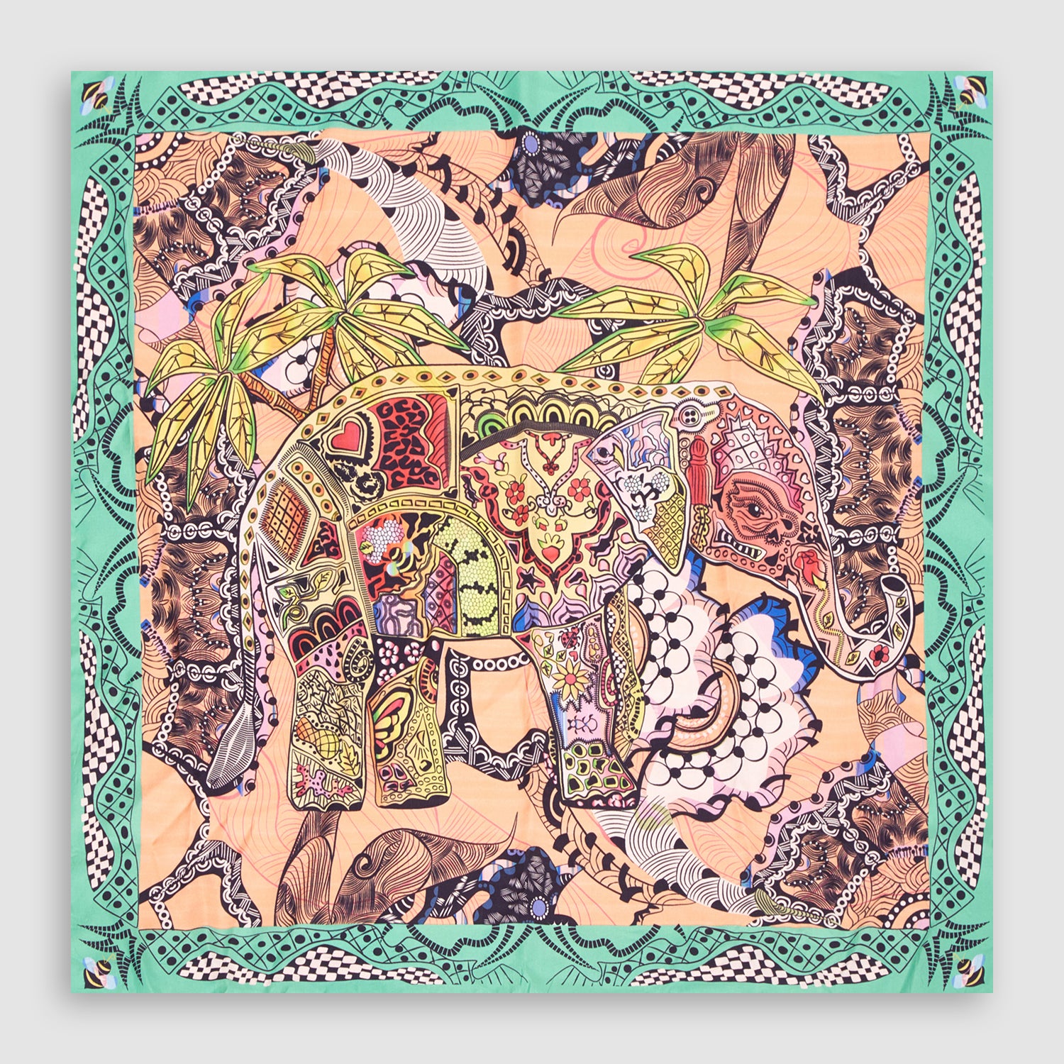 Tuskers Silk Square Scarf