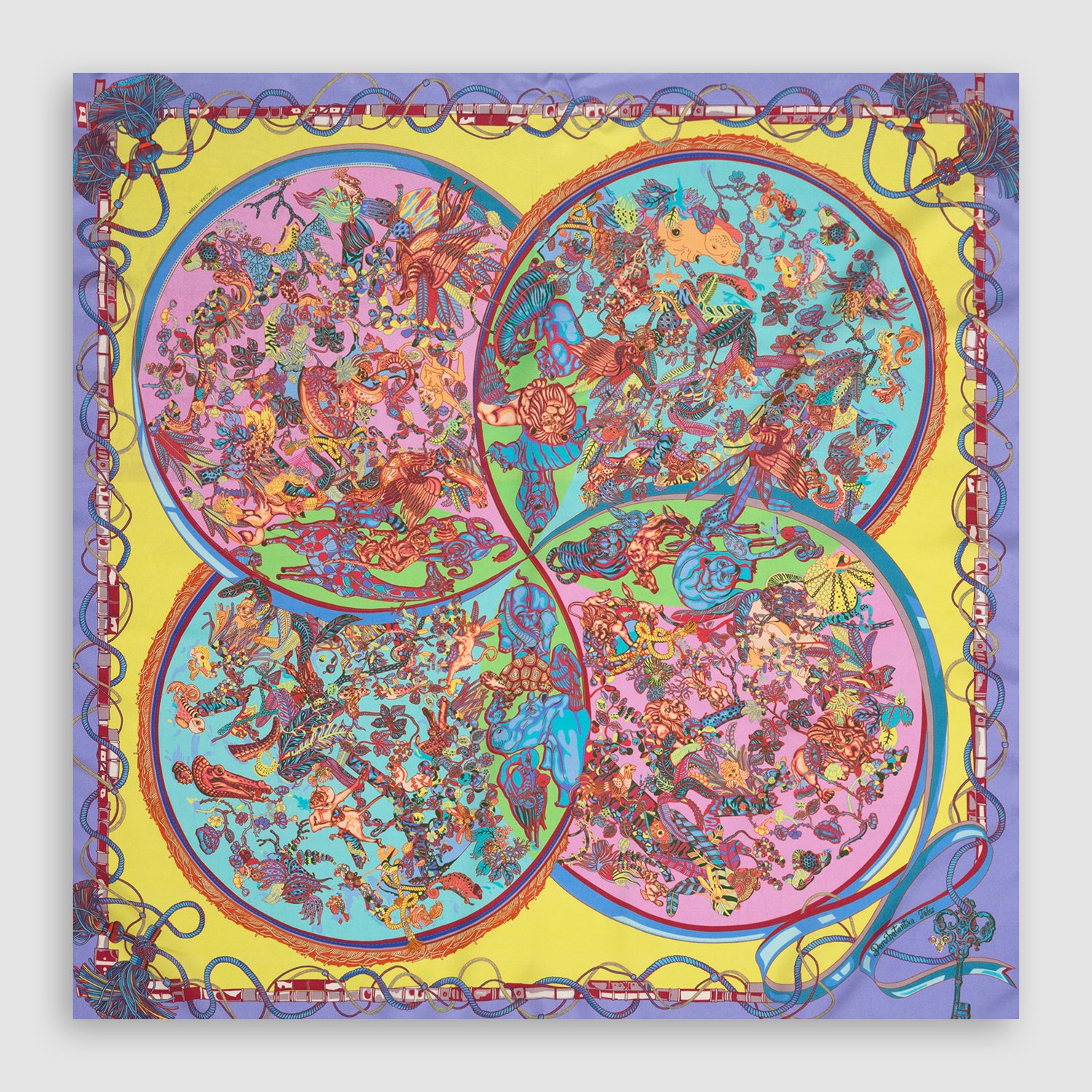 Panchtantra Tales Square Scarf