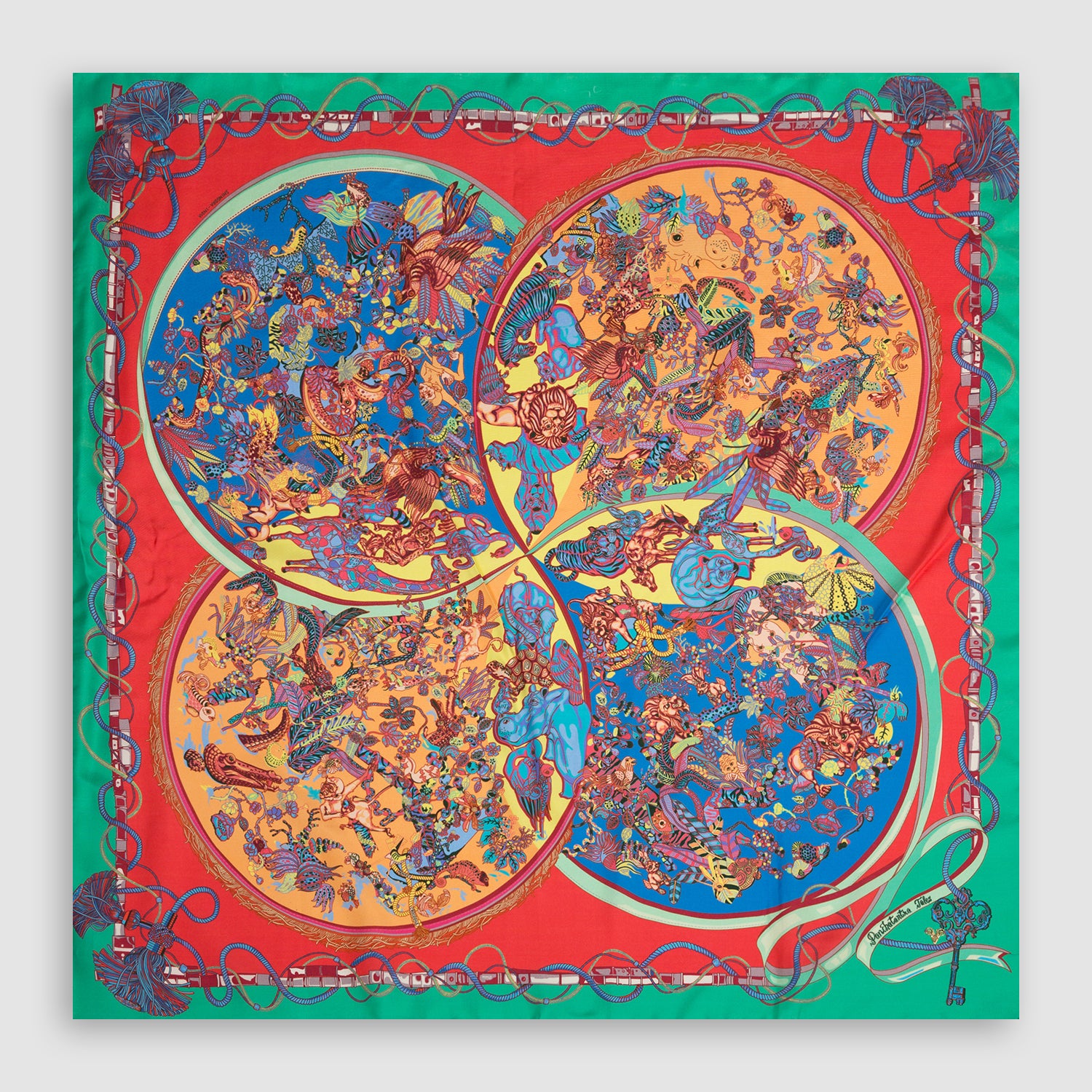 Panchtantra Tales Square Scarf