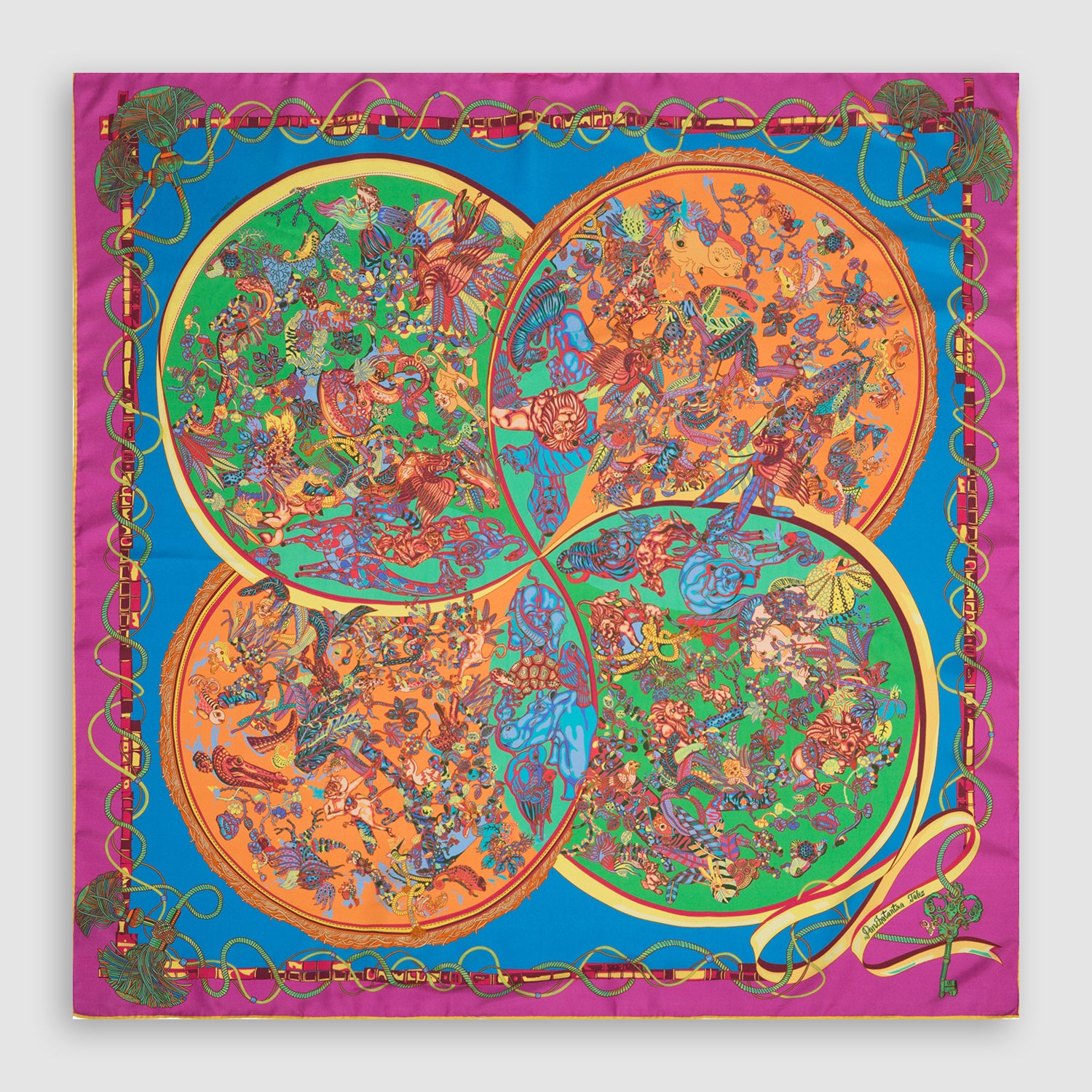 Panchtantra Tales Square Scarf