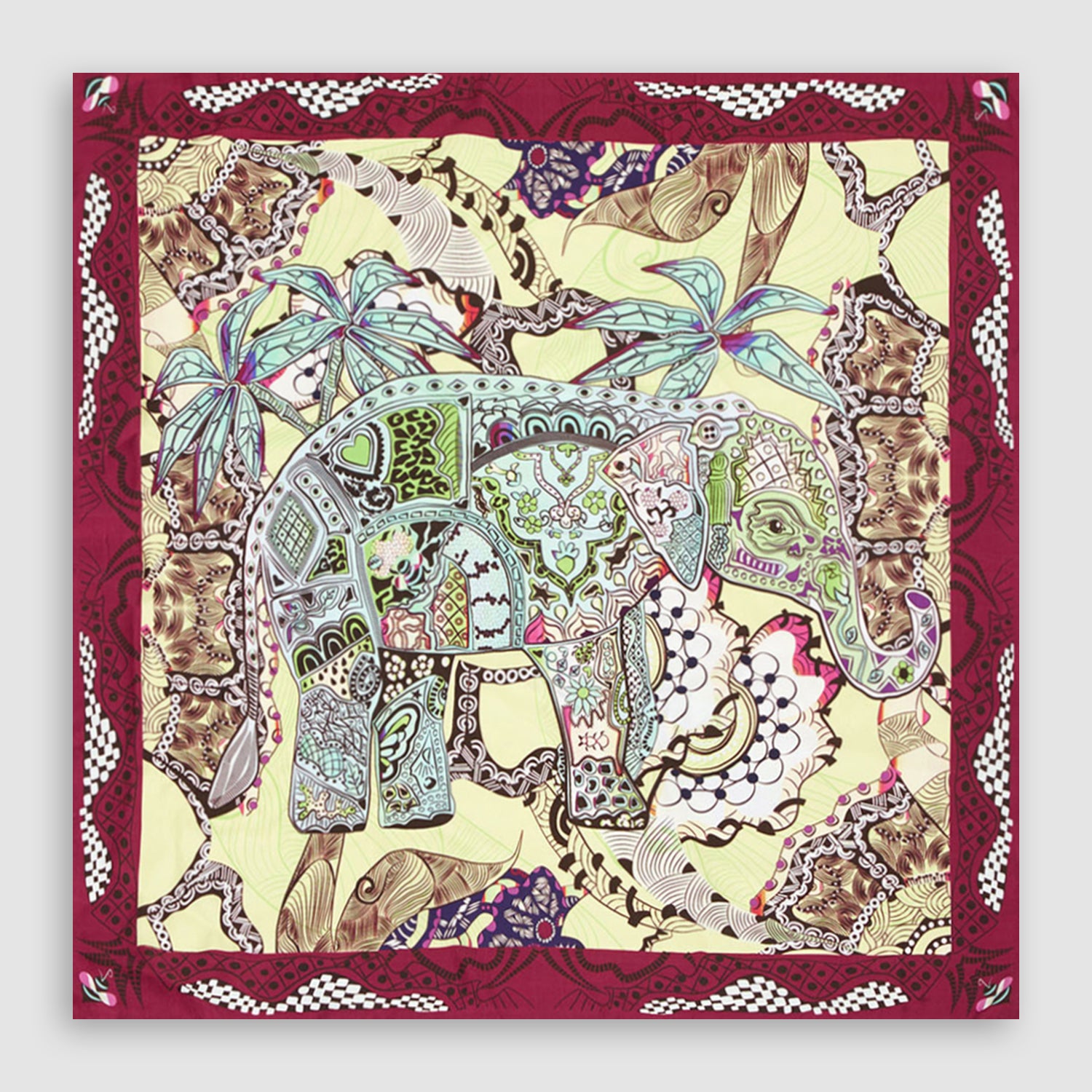 Tuskers Silk Square Scarf