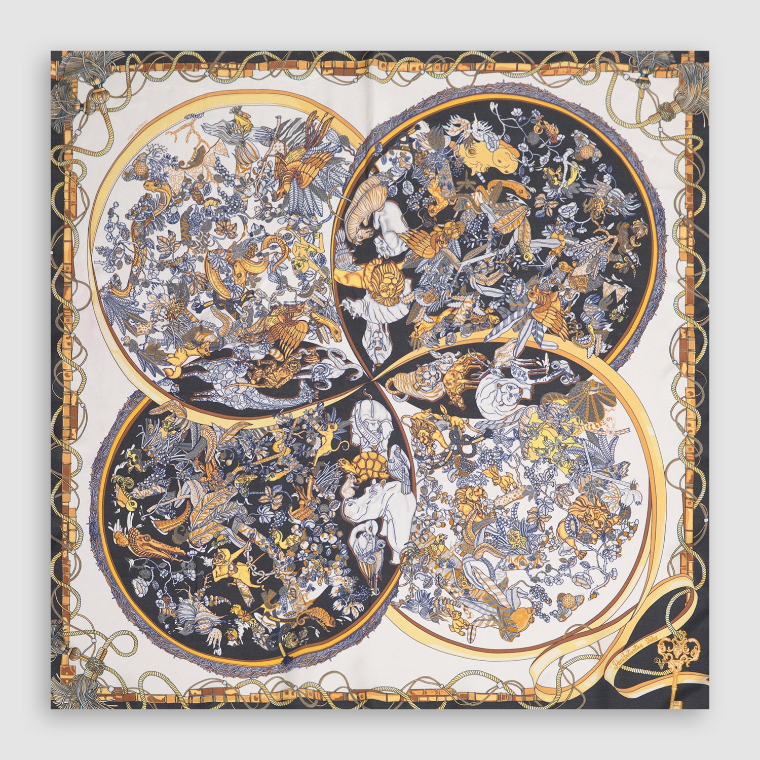Panchtantra Tales Square Scarf