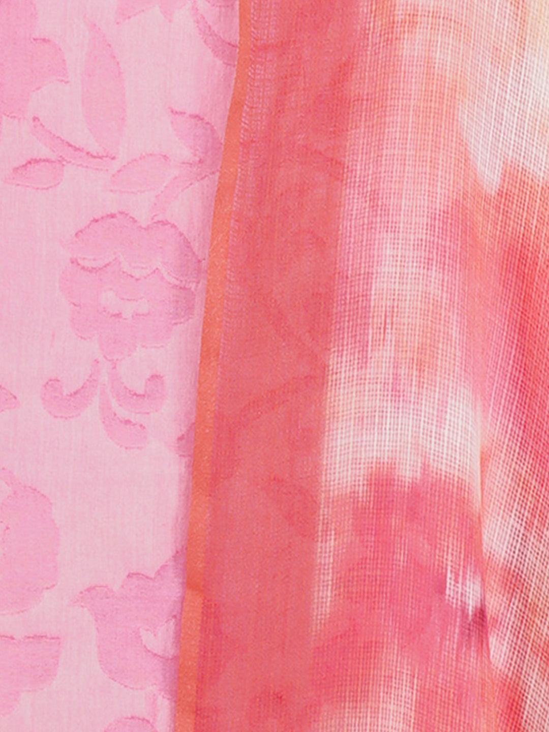 Doriya:Hazy Floral Jacquard Unstitched Suit Set