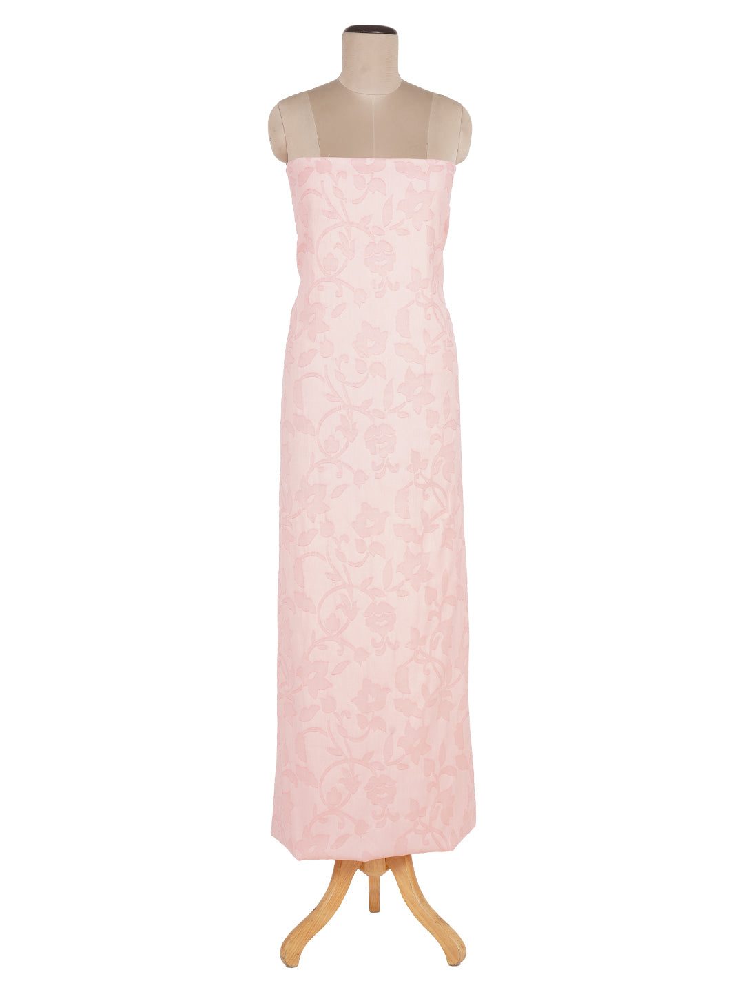 Doriya:Hazy Floral Jacquard Unstitched Suit Set