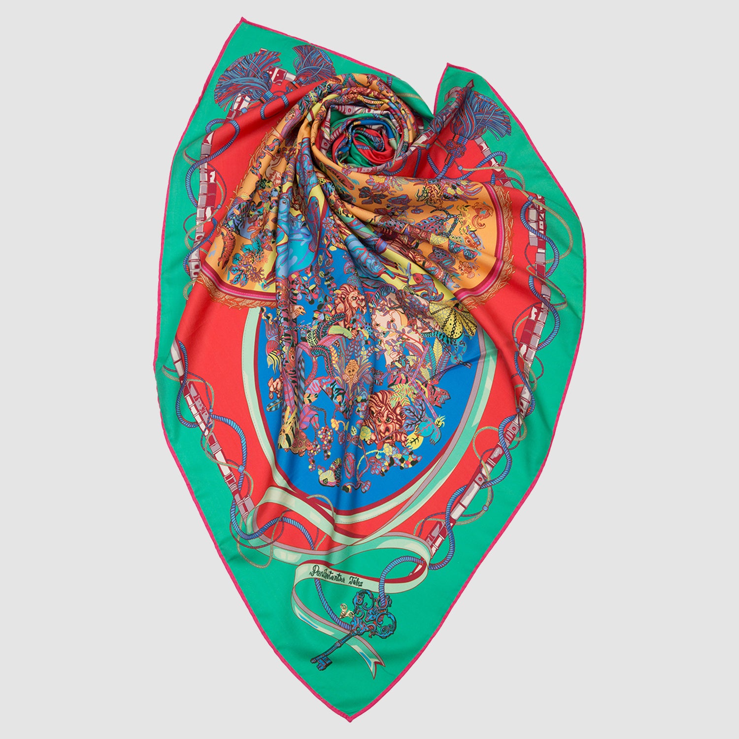 Panchtantra Tales Square Scarf