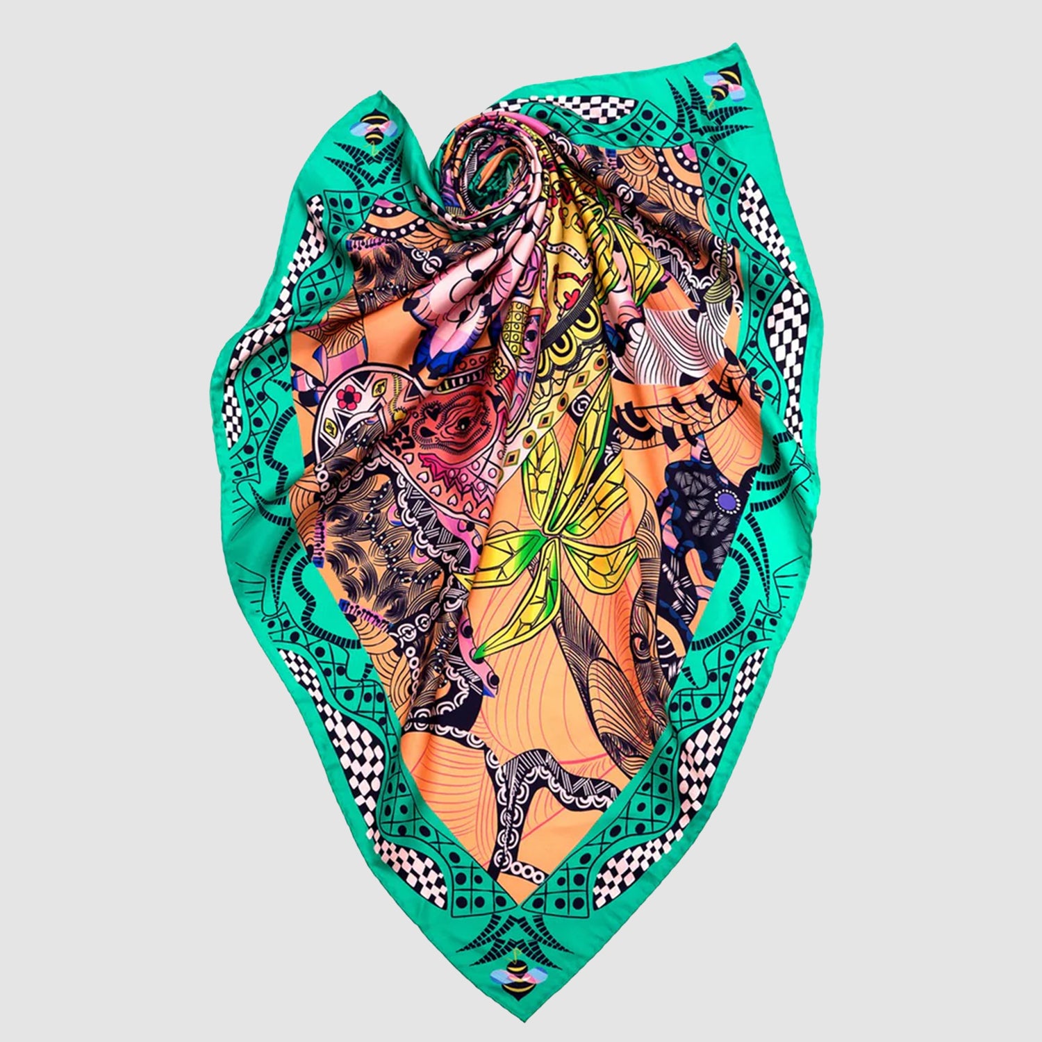 Tuskers Silk Square Scarf