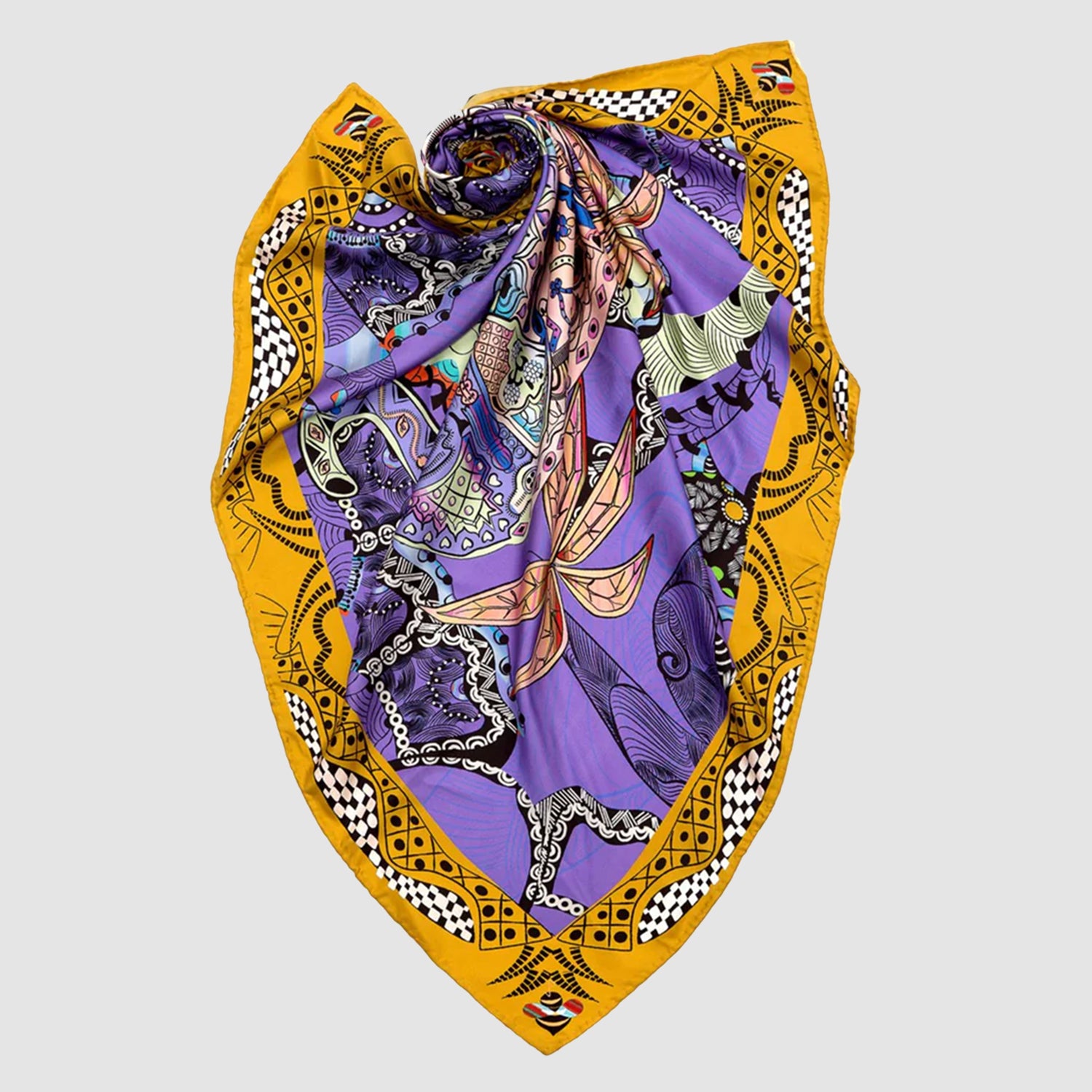 Tuskers Silk Square Scarf