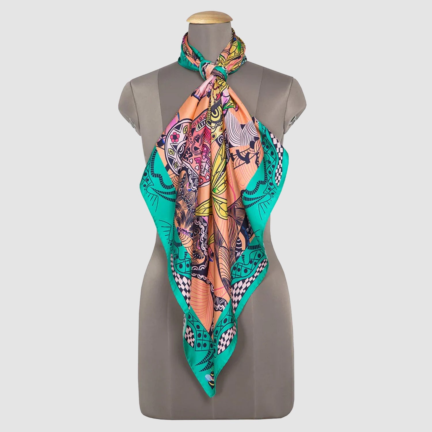 Tuskers Silk Square Scarf
