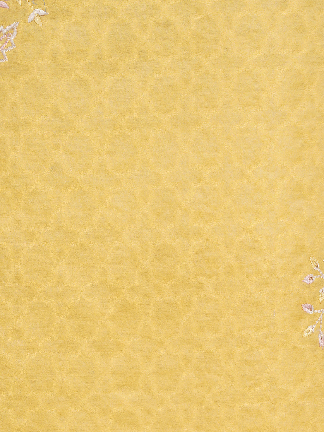 Bunai:Evelyn Floral Embroidered With Woven Design Unstitched Suit Set